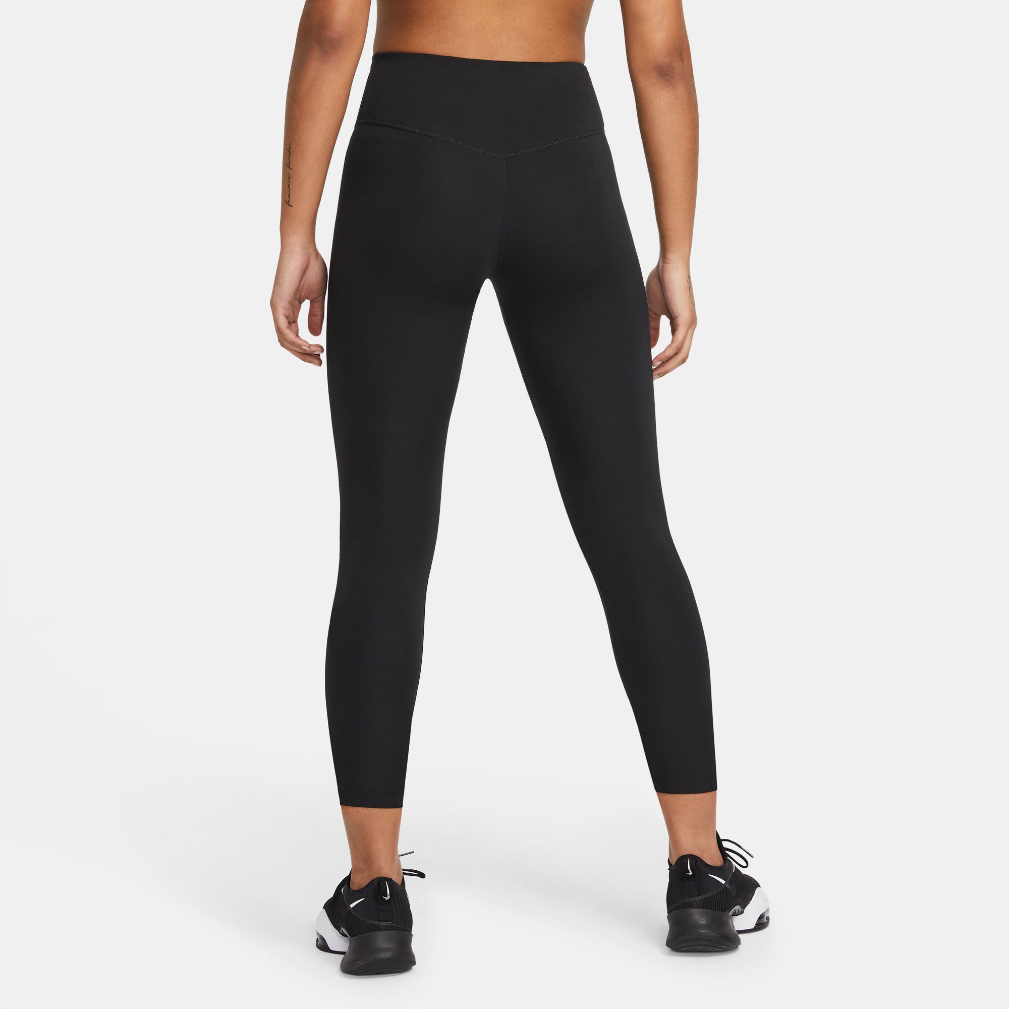 Nike One Dri-FIT Women's Mid-Rise Crop Tights Black (2)