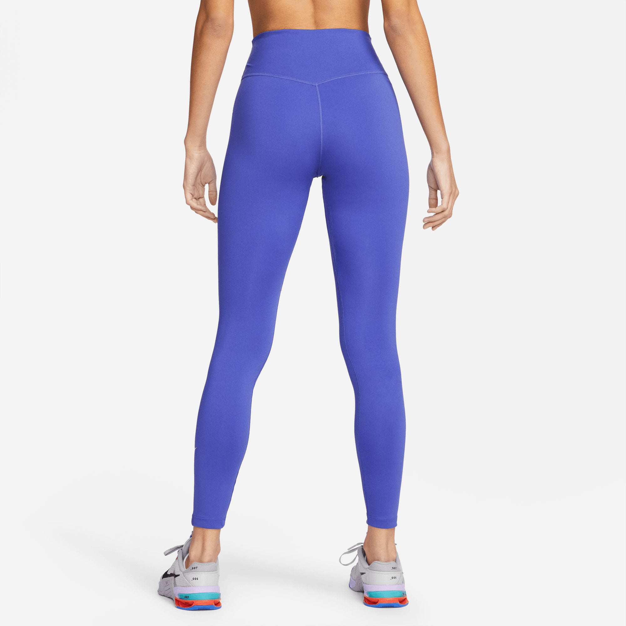 Nike One Dri-FIT Women's Mid-Rise Tights Blue (2)