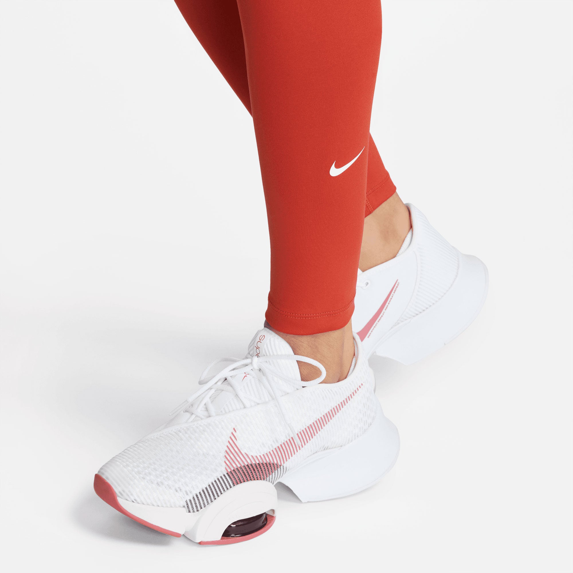 Nike One Dri-FIT Women's Mid-Rise Tights Red (5)