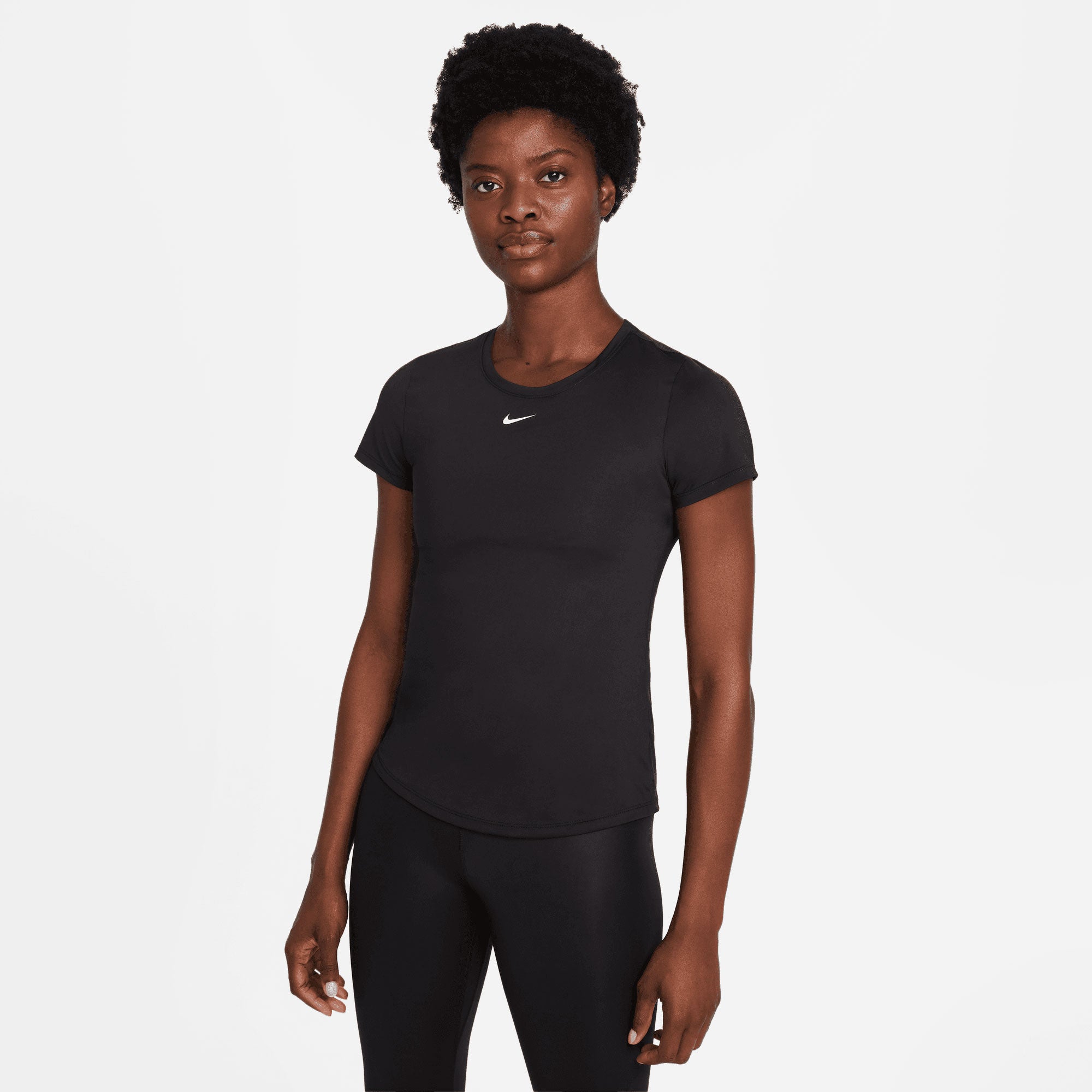 Nike One Dri-FIT Women's Slim Top Black (1)