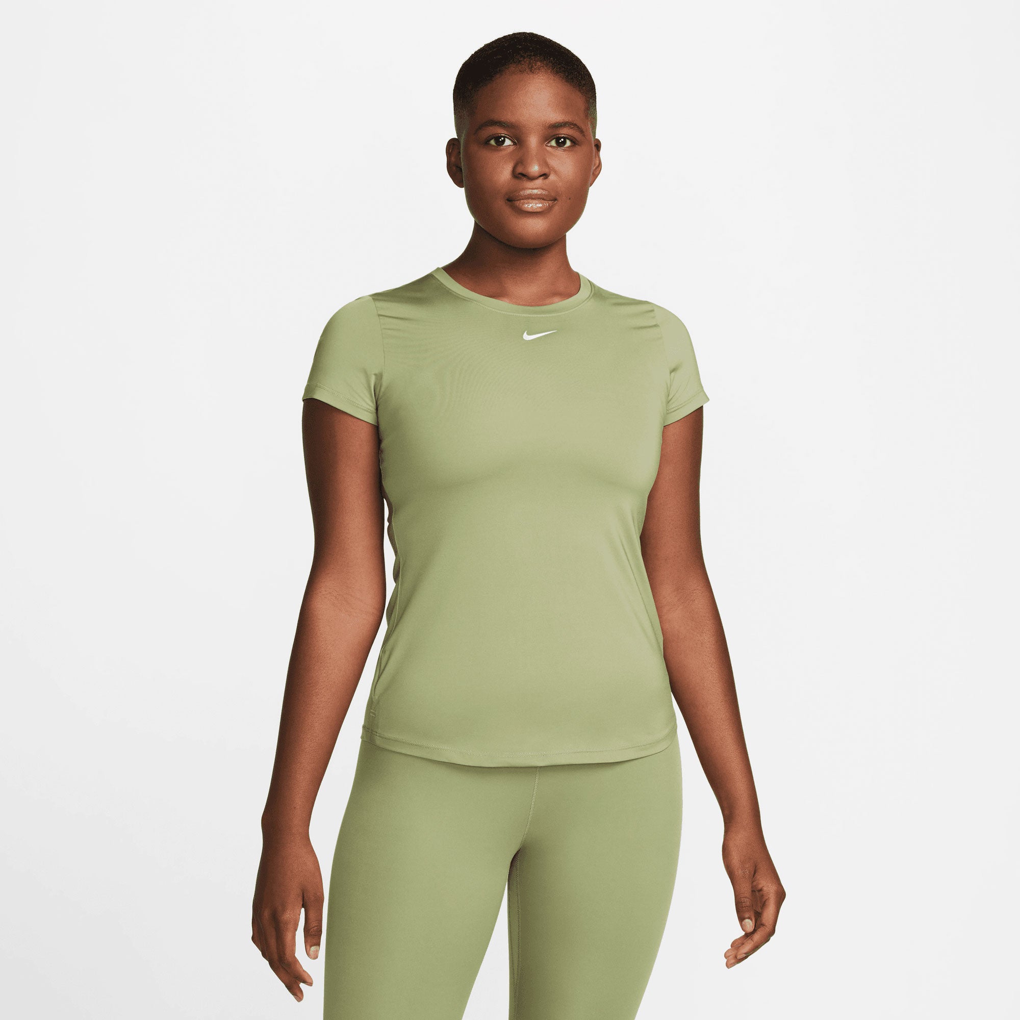 Nike One Dri-FIT Women's Slim Top Green (1)