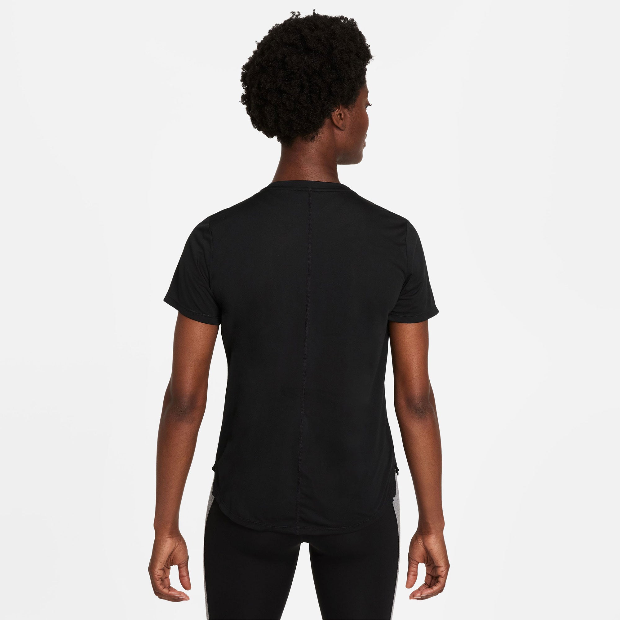 Nike One Dri-FIT Women's Standard Fit Shirt Black (2)