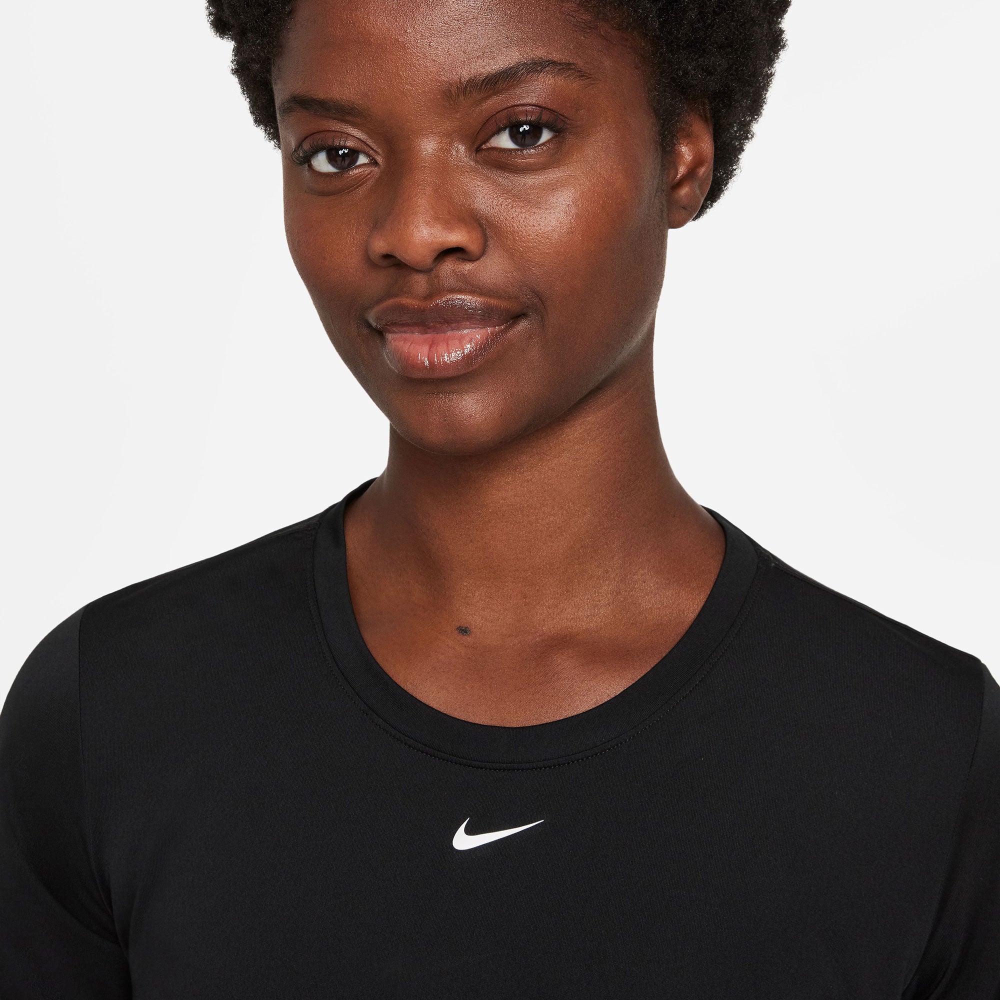 Nike One Dri-FIT Women's Standard Fit Shirt Black (3)