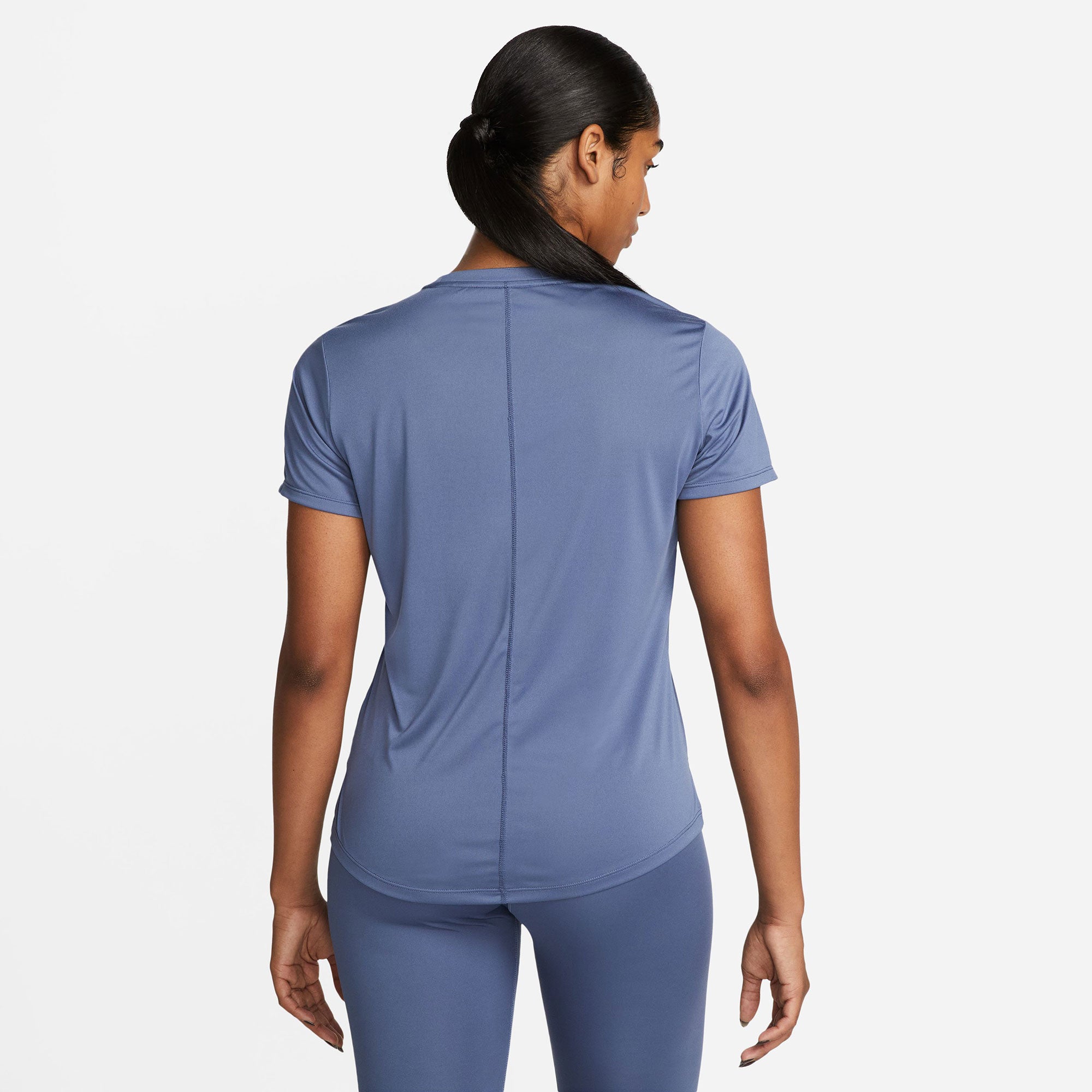 Nike One Dri-FIT Women's Standard Fit Shirt Blue (2)