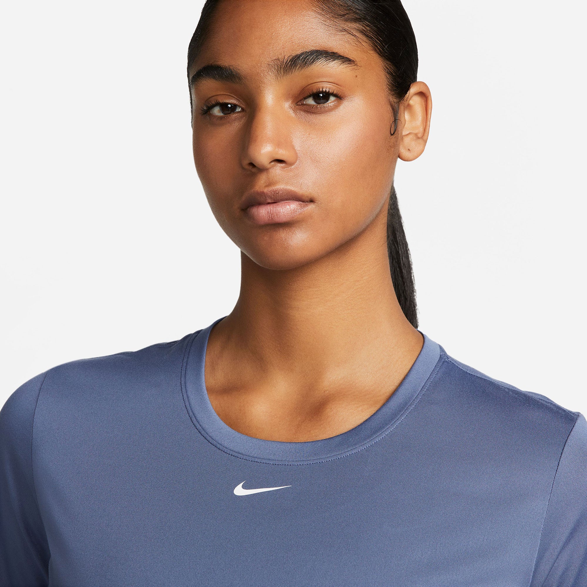 Nike One Dri-FIT Women's Standard Fit Shirt Blue (3)