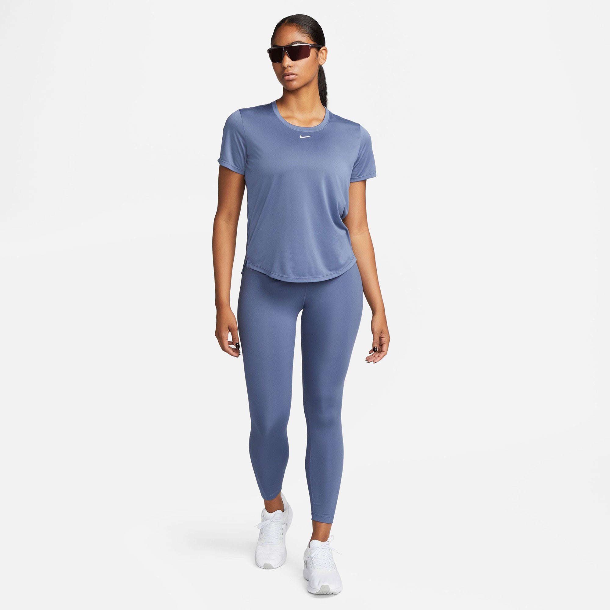 Nike One Dri-FIT Women's Standard Fit Shirt Blue (5)