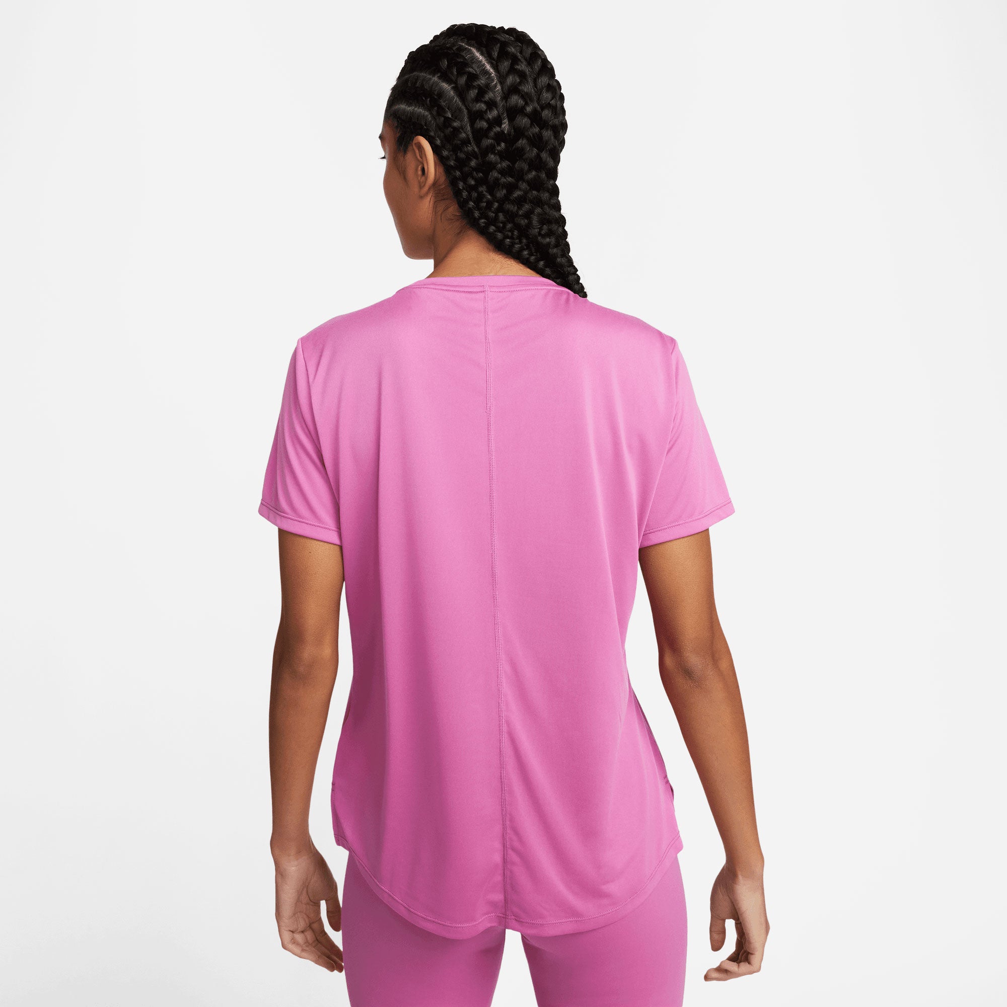 Nike One Dri-FIT Women's Standard Fit Shirt Pink (2)