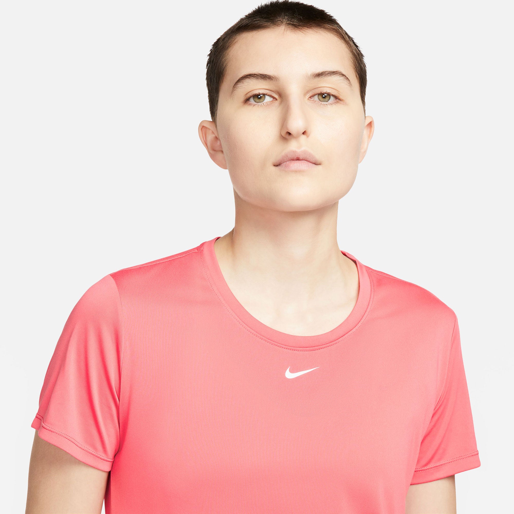 Nike One Dri-FIT Women's Standard Fit Shirt Orange (3)