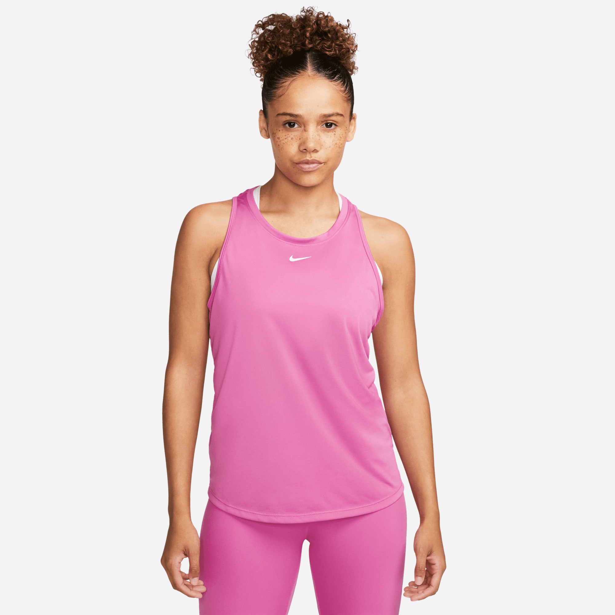 Nike One Dri-FIT Women's Standard Fit Tank Pink (1)