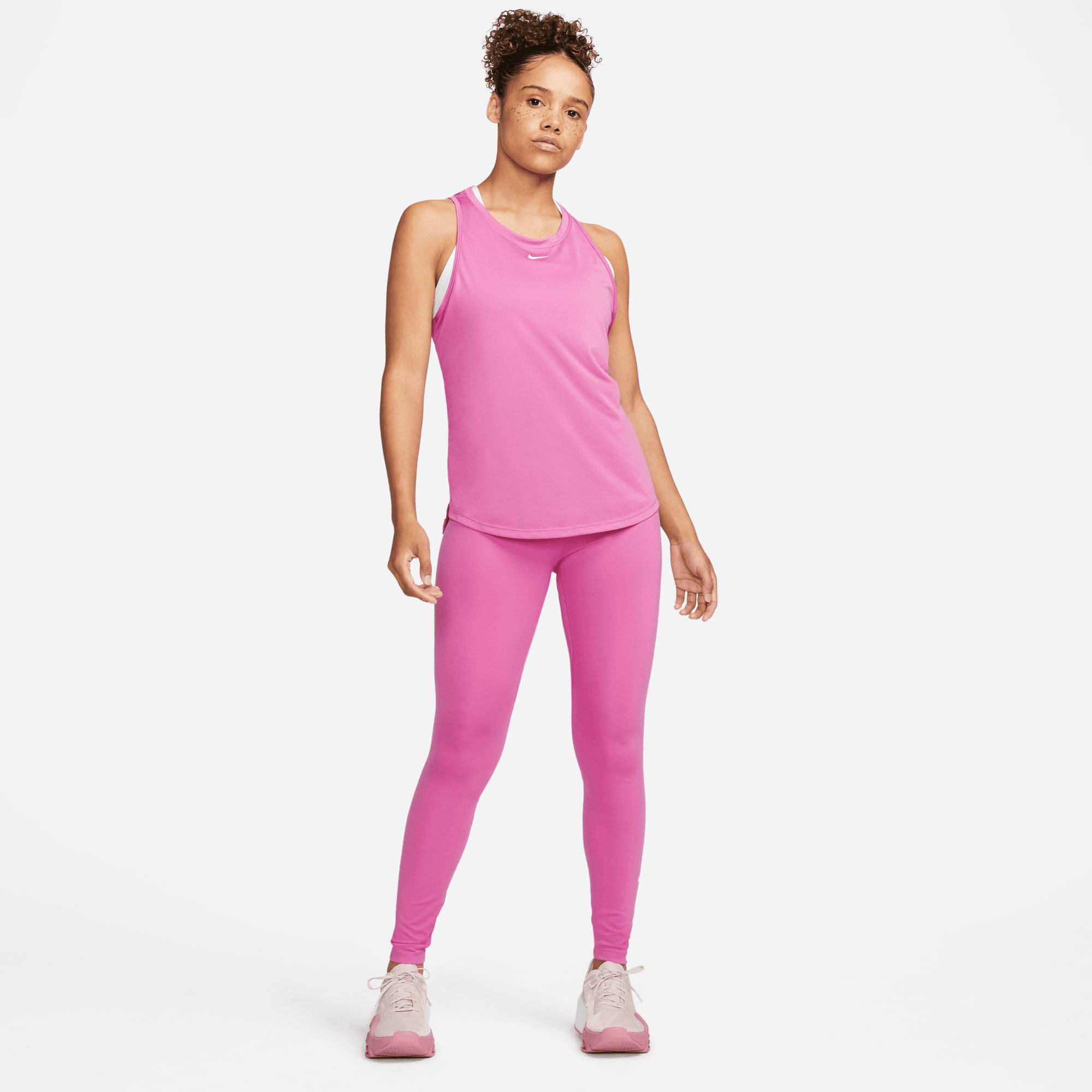 Nike One Dri-FIT Women's Standard Fit Tank Pink (5)