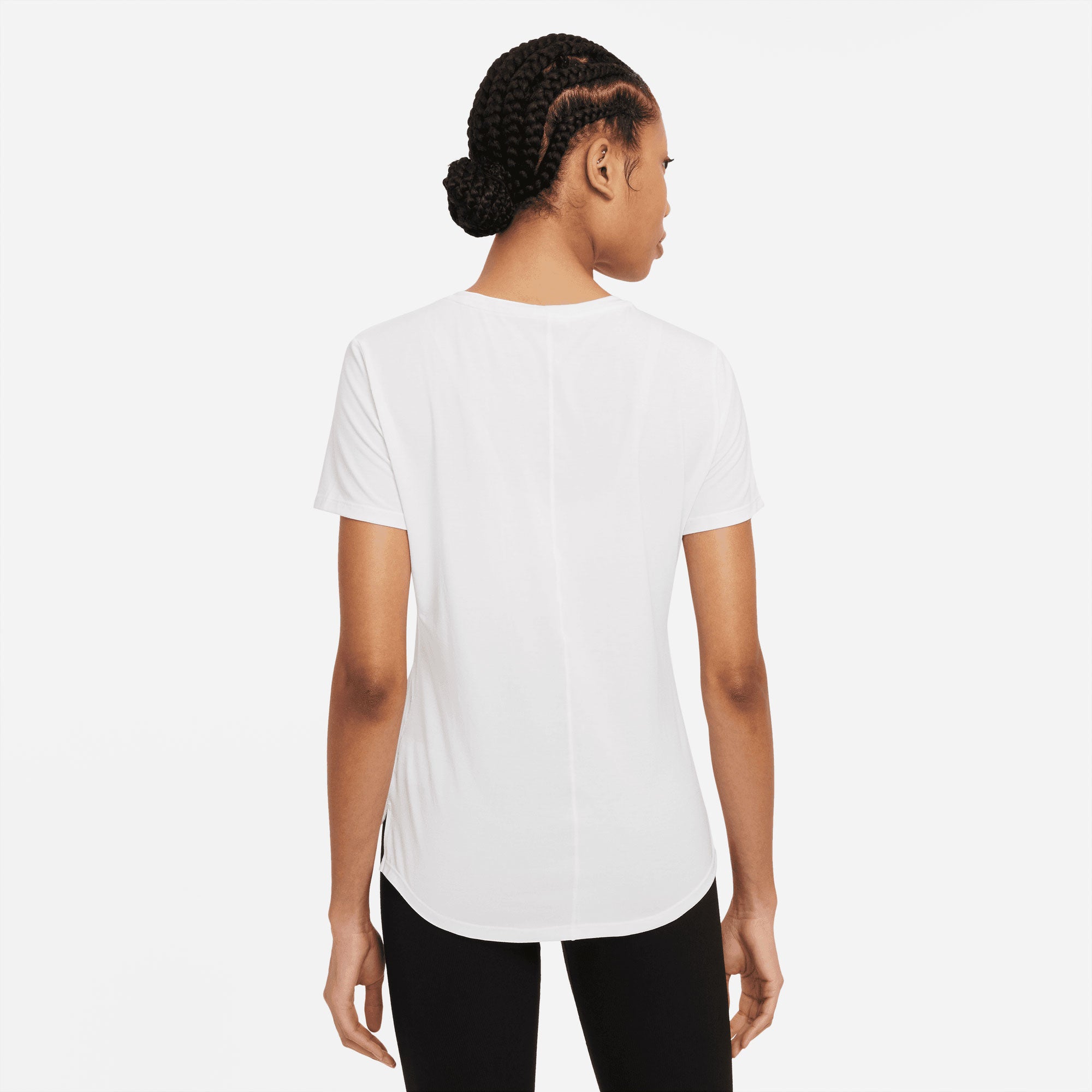 Nike One Luxe Dri-FIT Women's Standard Fit Shirt White (2)