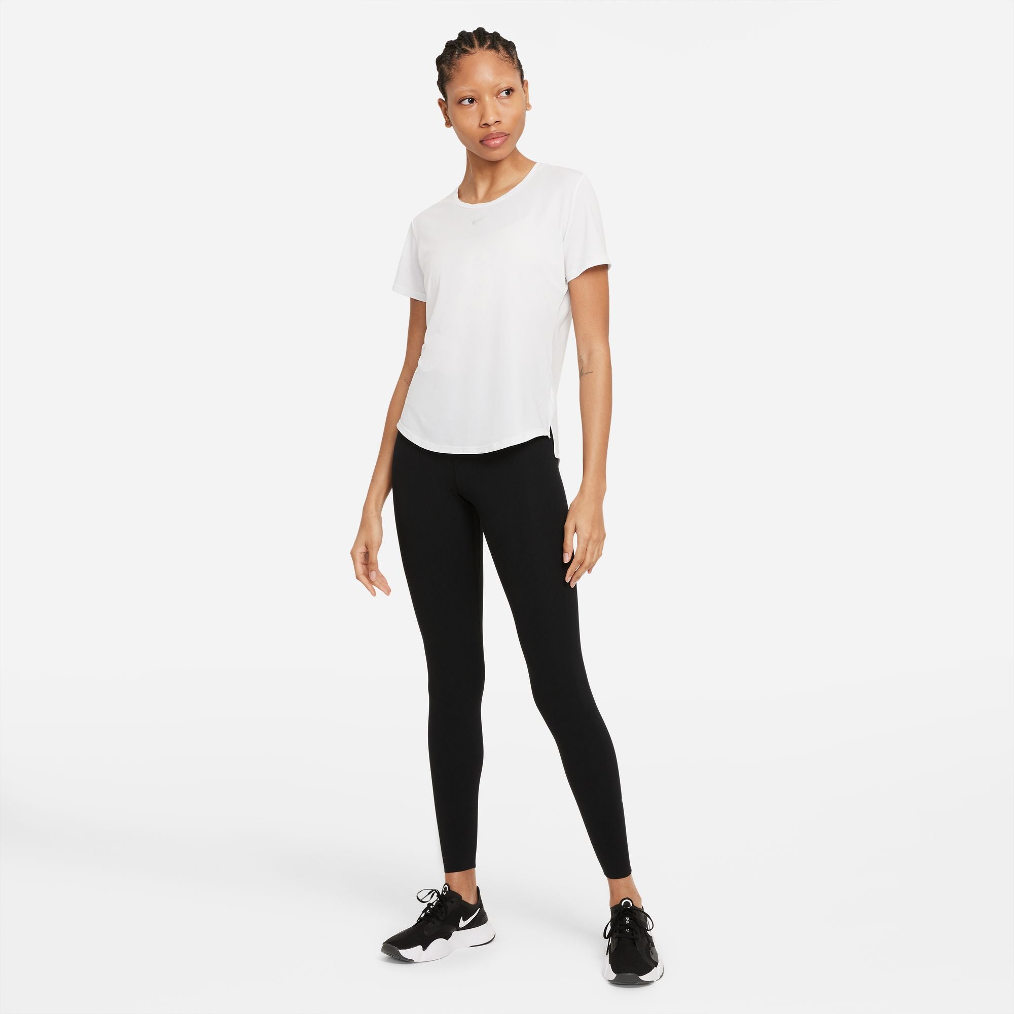 Nike One Luxe Dri-FIT Women's Standard Fit Shirt White (5)