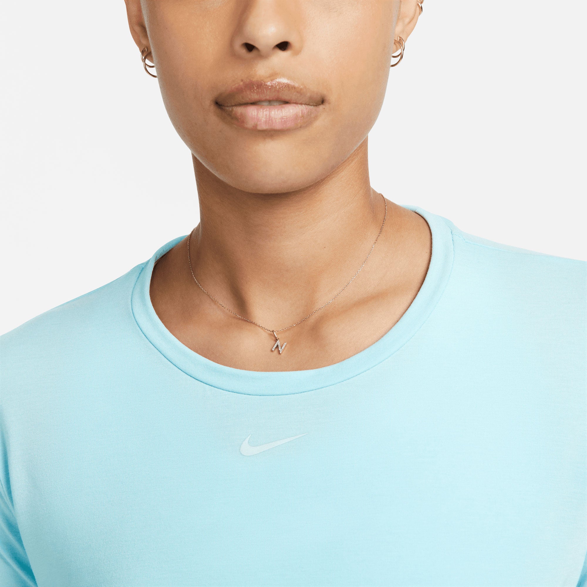 Nike One Luxe Dri-FIT Women's Standard Fit Shirt Blue (3)