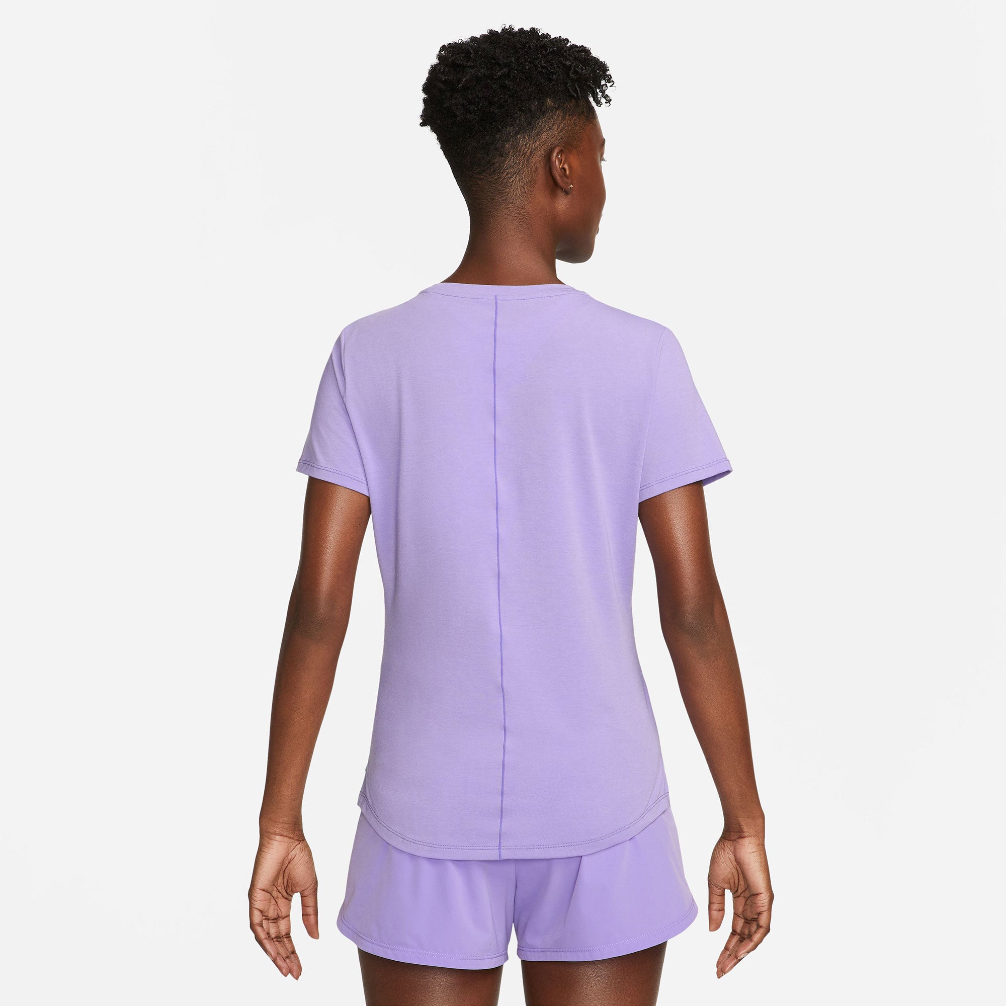Nike One Luxe Dri-FIT Women's Standard Fit Shirt Purple (2)