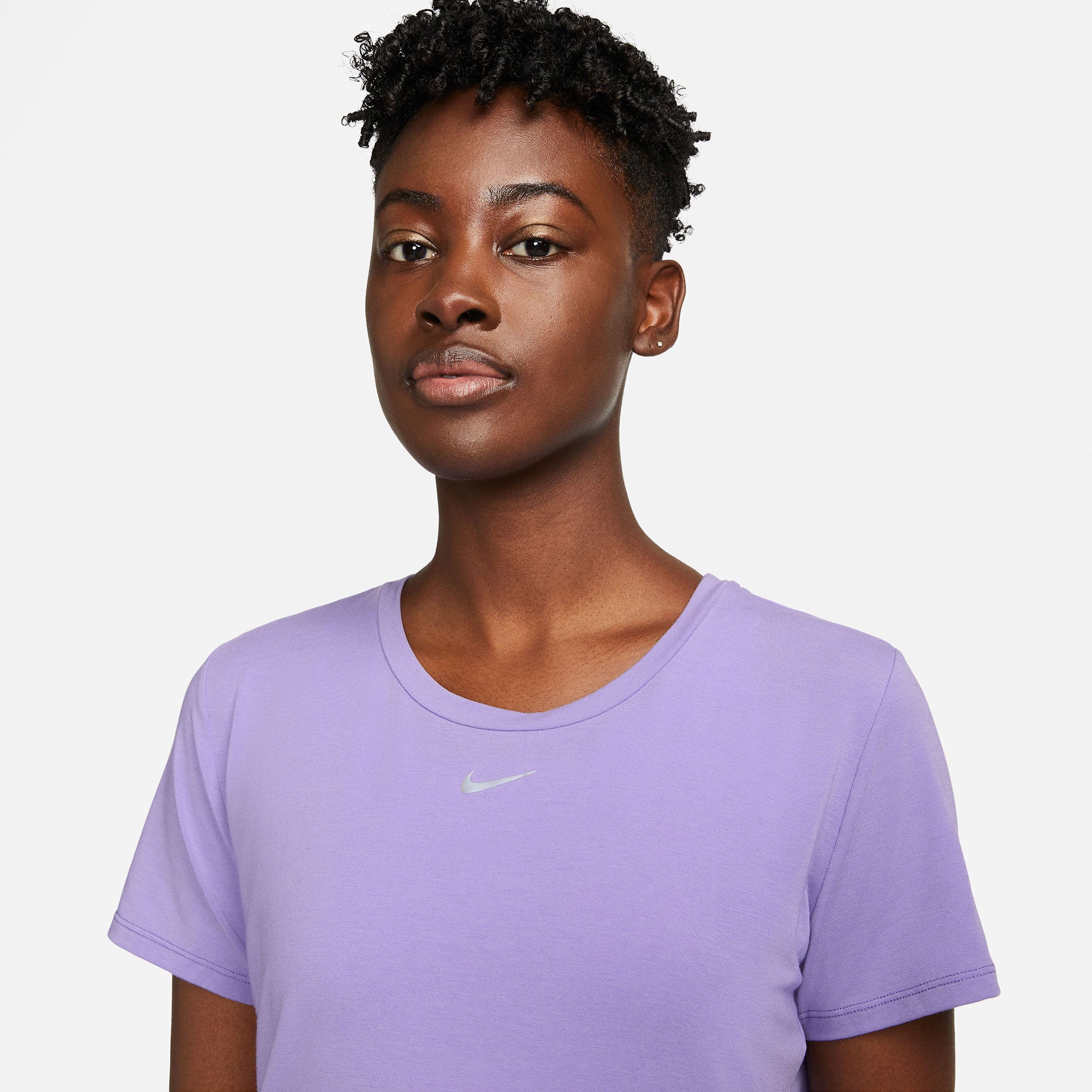 Nike One Luxe Dri-FIT Women's Standard Fit Shirt Purple (3)