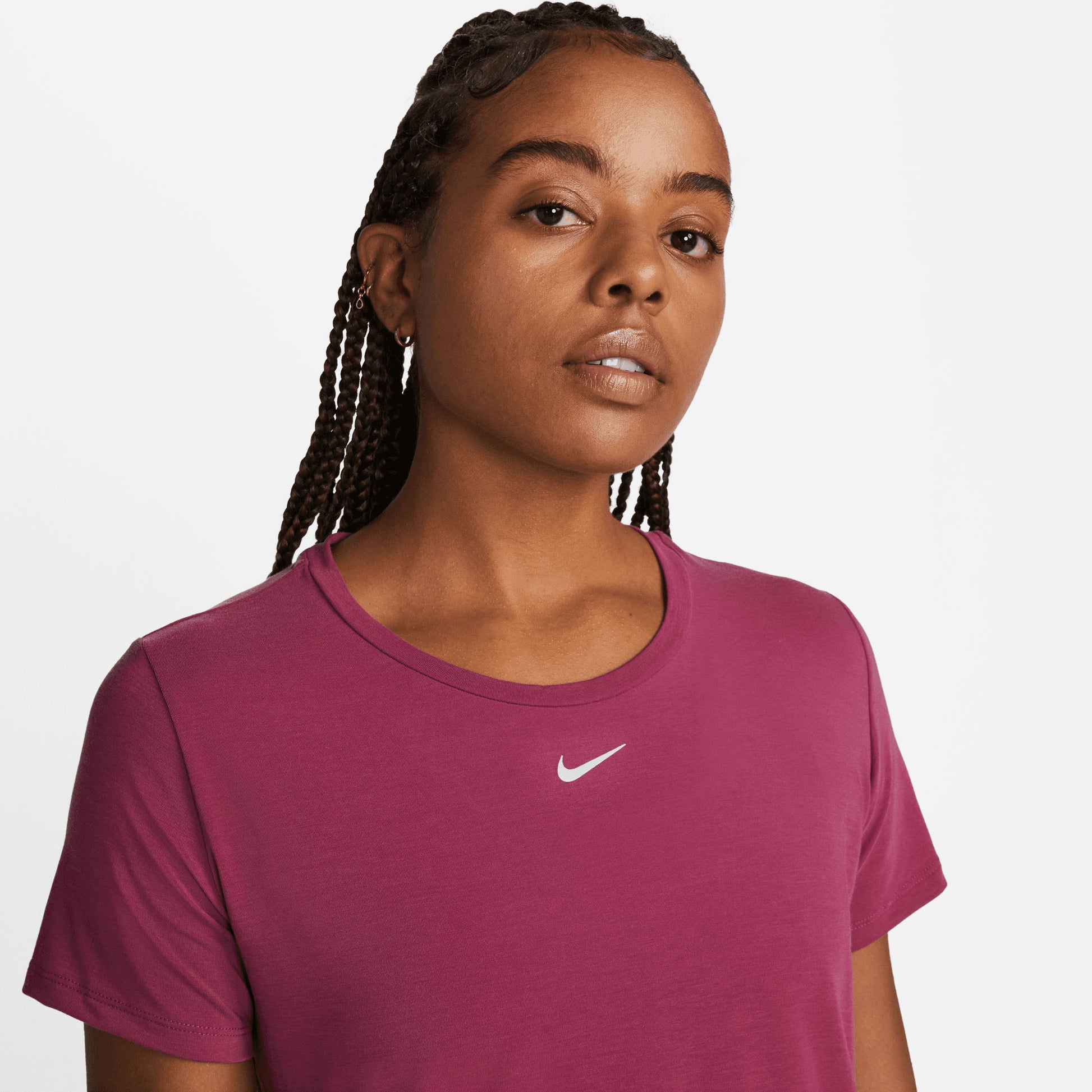 extreem Verzadigen Inspectie Nike One Luxe Dri-FIT Dames Standaard Fit Shirt Rood - Tennis Only