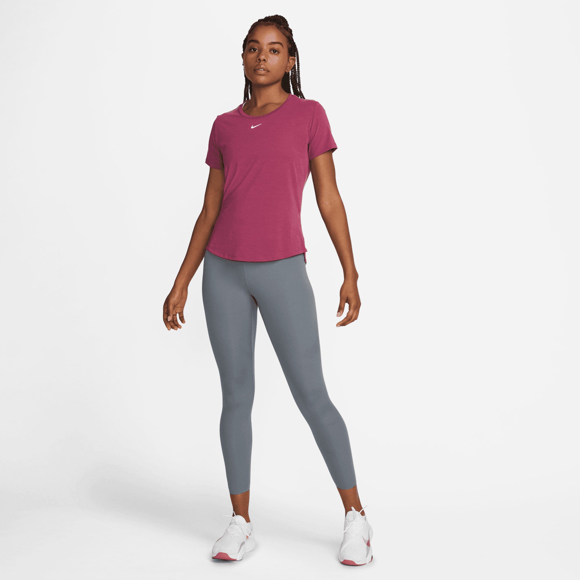 Nike One Luxe Dri-FIT Women's Standard Fit Shirt Red (5)