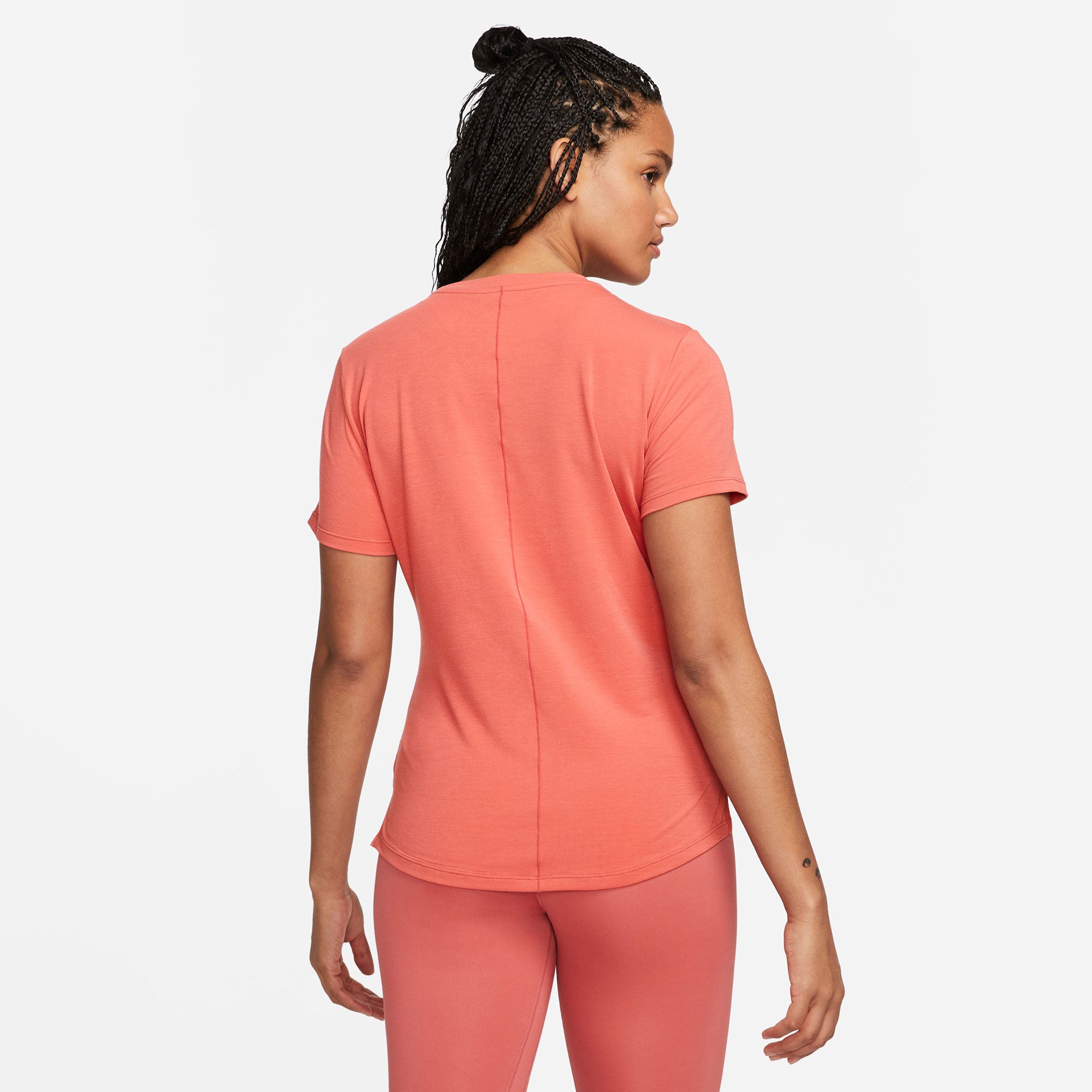 Nike One Luxe Dri-FIT Women's Standard Fit Shirt Red (2)