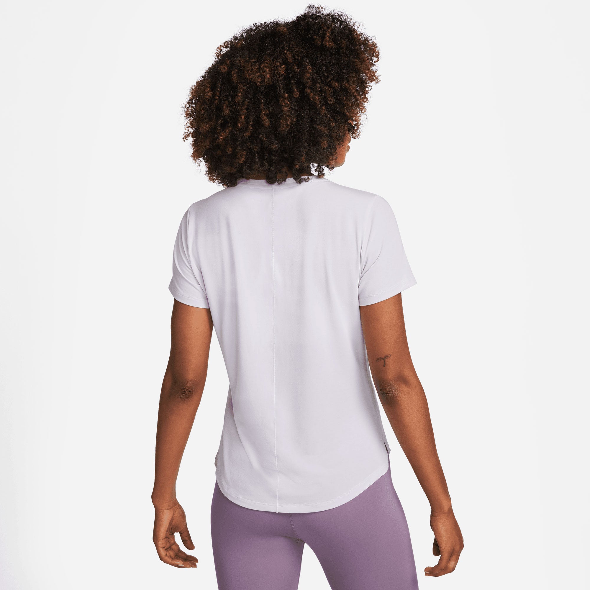 Nike One Luxe Dri-FIT Women's Standard Fit SS Top Purple (2)