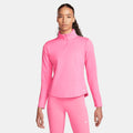 Nike One Therma-FIT Women's Long-Sleeve Half-Zip Top Pink (1)