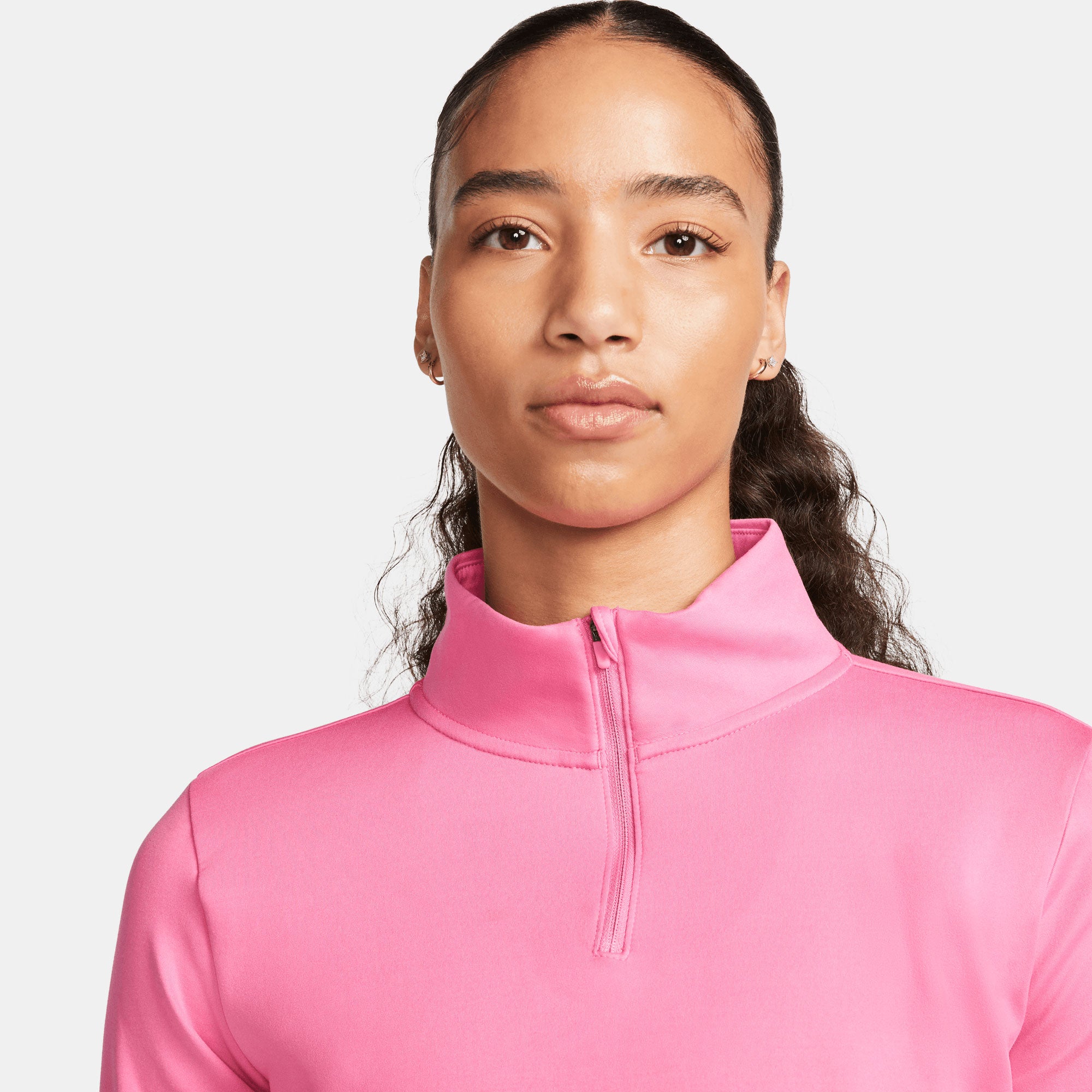 Nike One Therma-FIT Women's Long-Sleeve Half-Zip Top Pink (4)