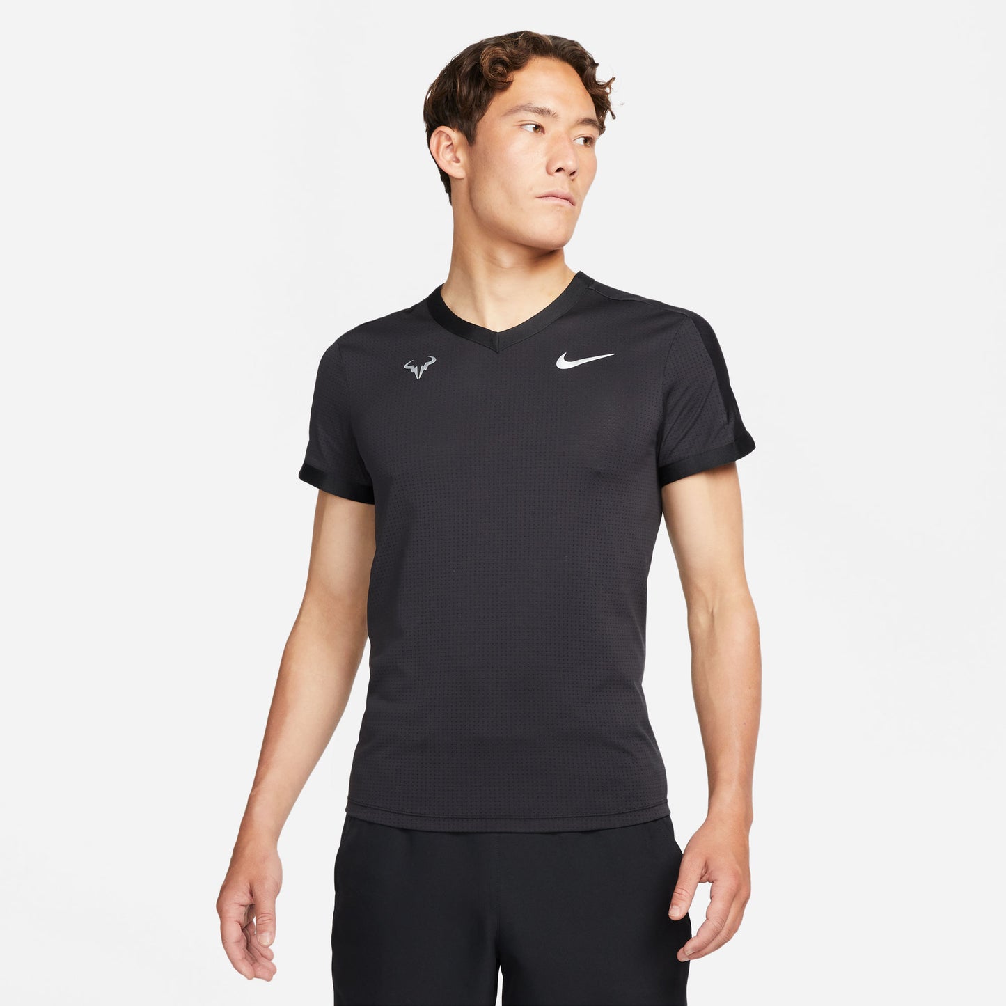 Nike Rafa Dri-FIT ADV Men's Tennis Shirt Black (1)