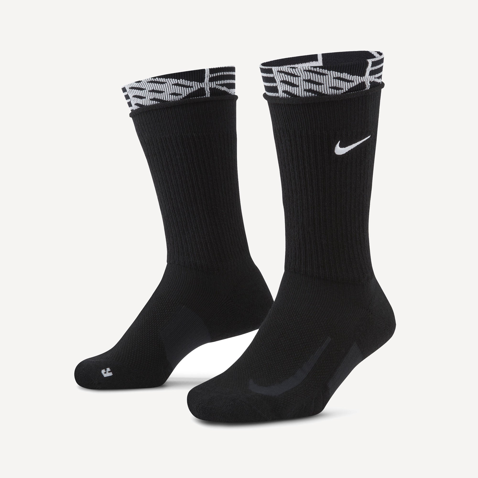 Nike Serena Design Crew Tennis Socks (1 Pair) Black (1)