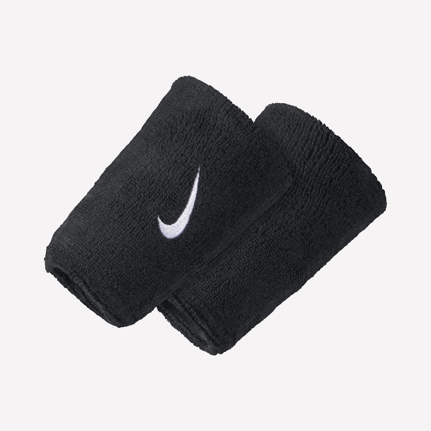 Nike Swoosh Double-Wide Tennis Wristbands Black (1)