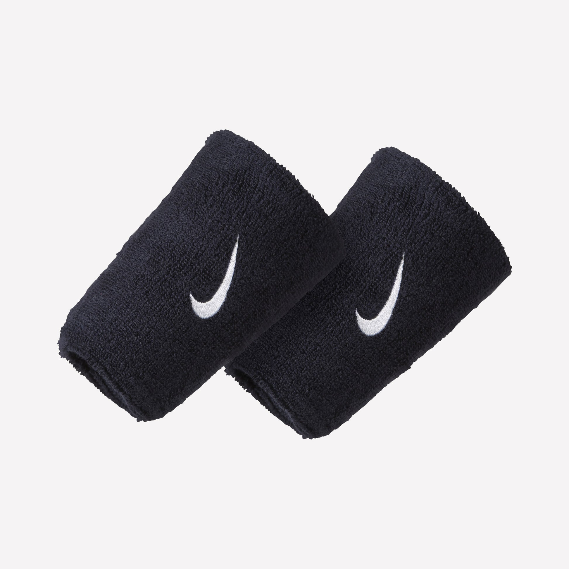 Nike Swoosh Double-Wide Tennis Wristbands Blue (1)