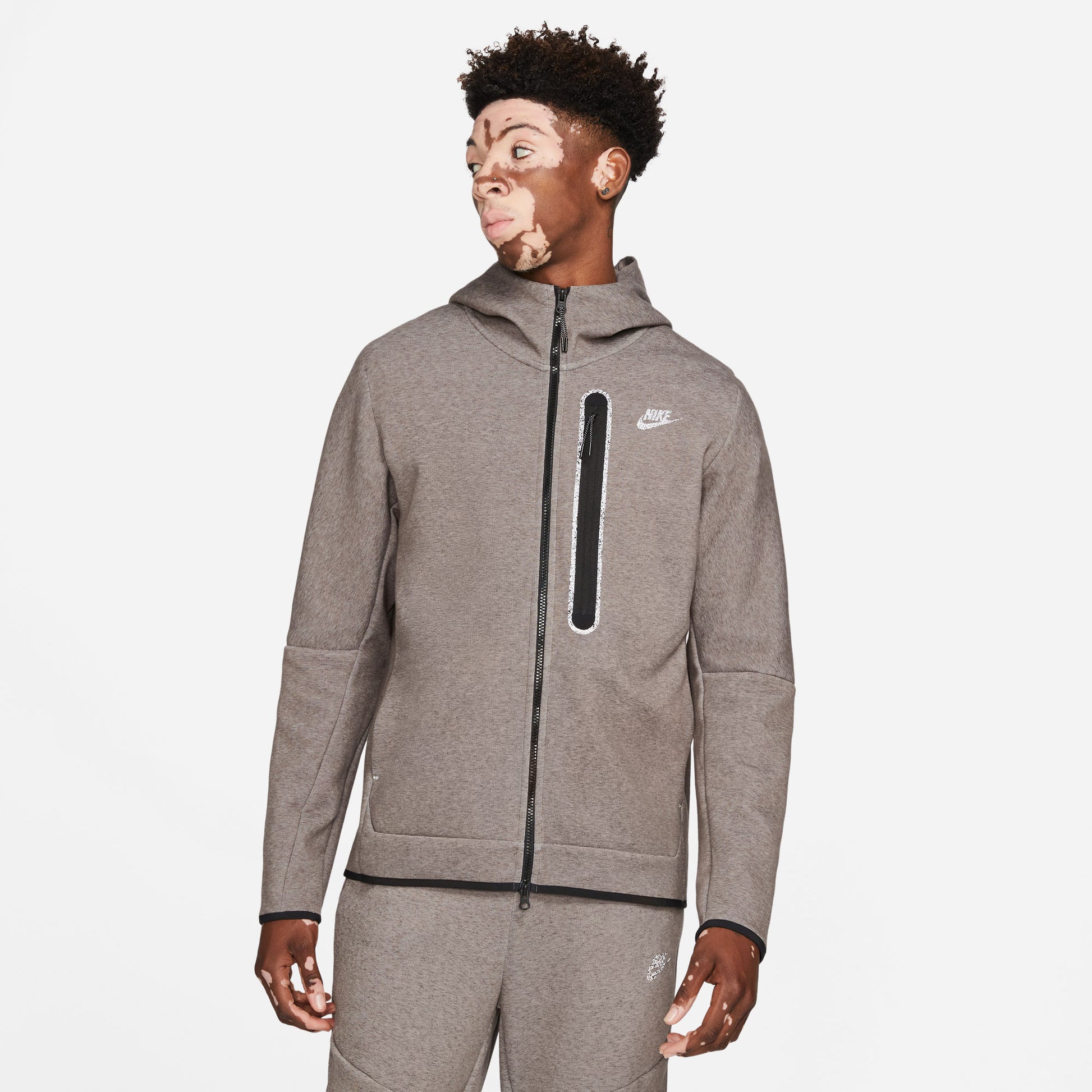 Nike Tech Fleece HD Revival Men's Full-Zip Hoodie Grey (1)