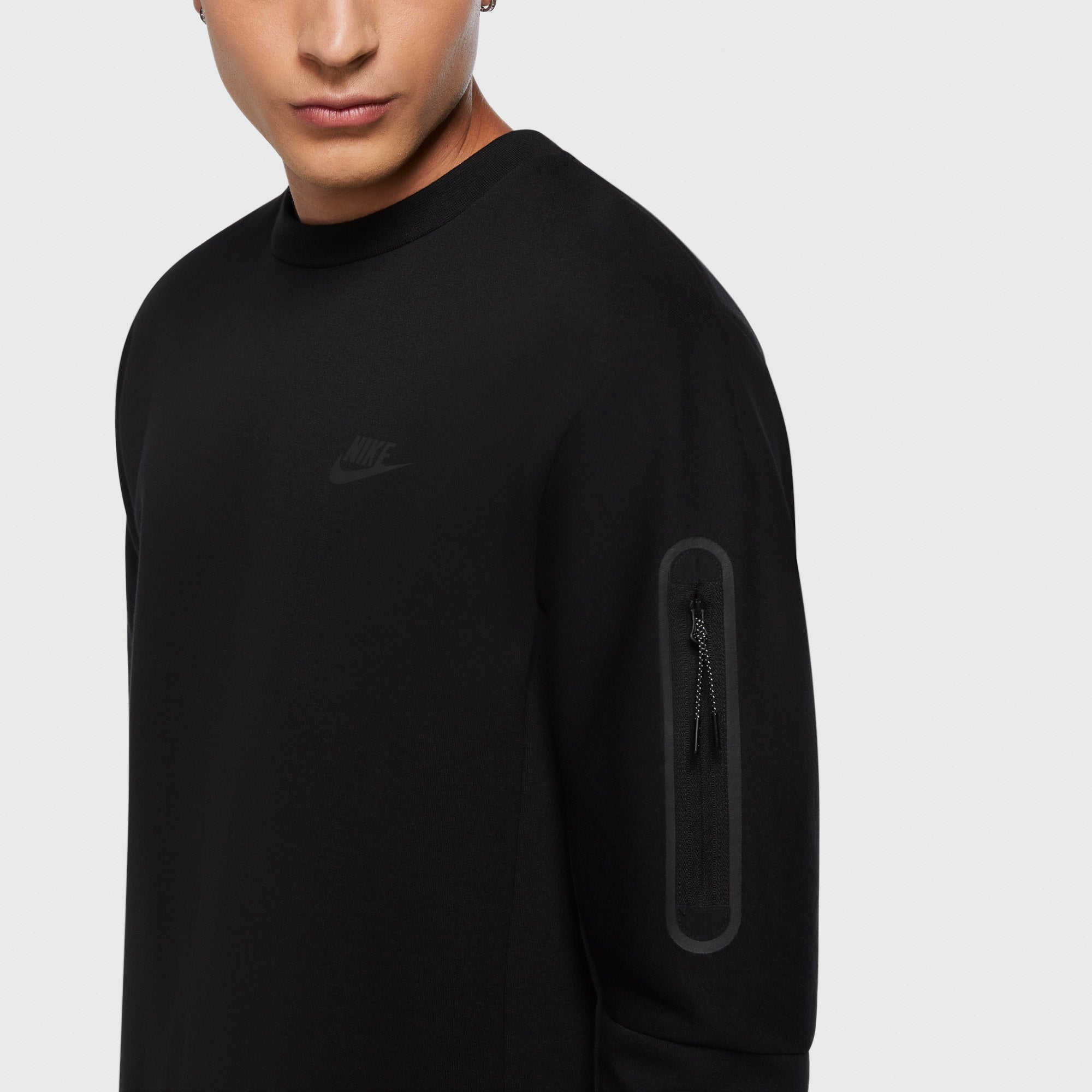 Nike Tech Fleece Men's Crew Sweater Black (4)