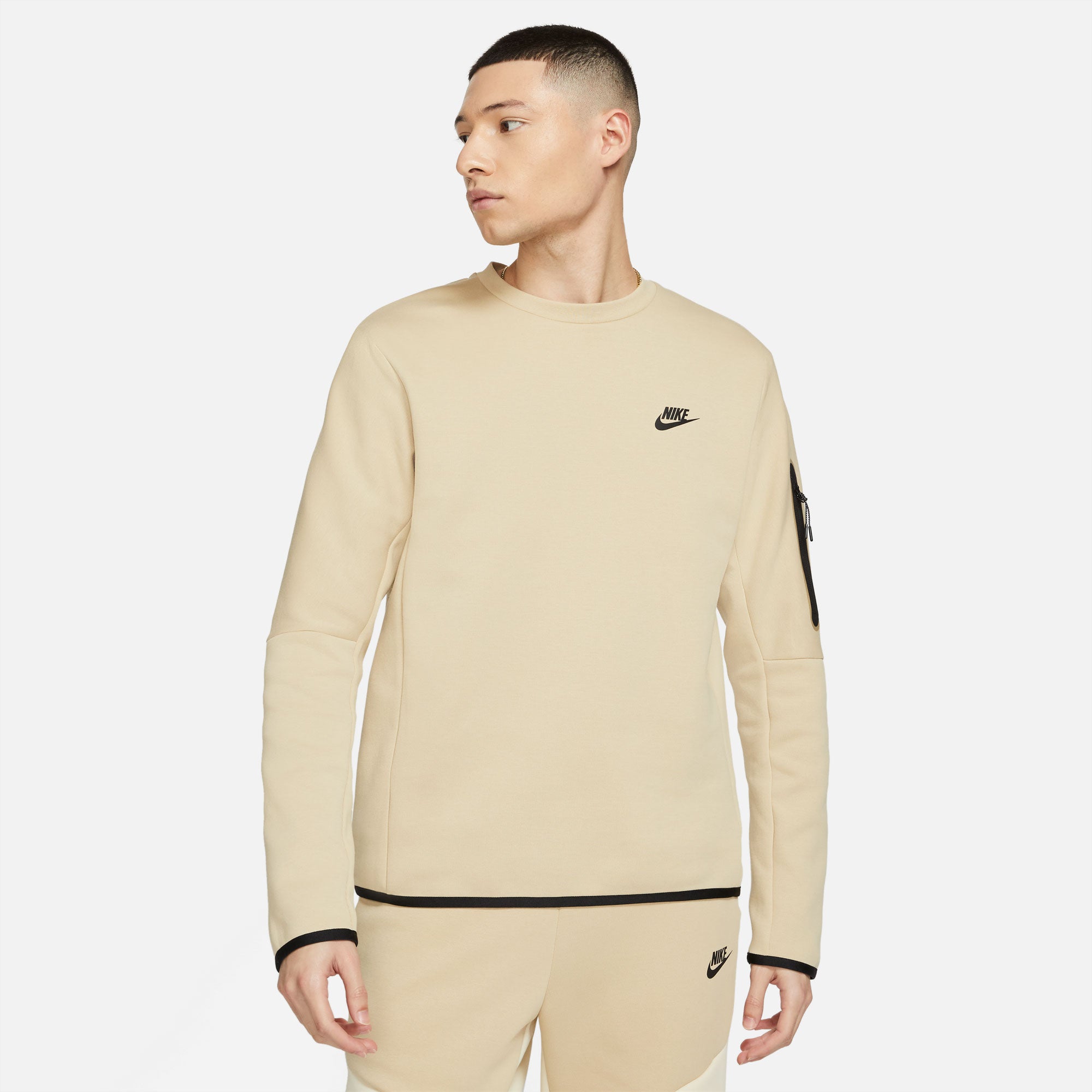 Nike Tech Fleece Men's Crew Sweater Brown (1)