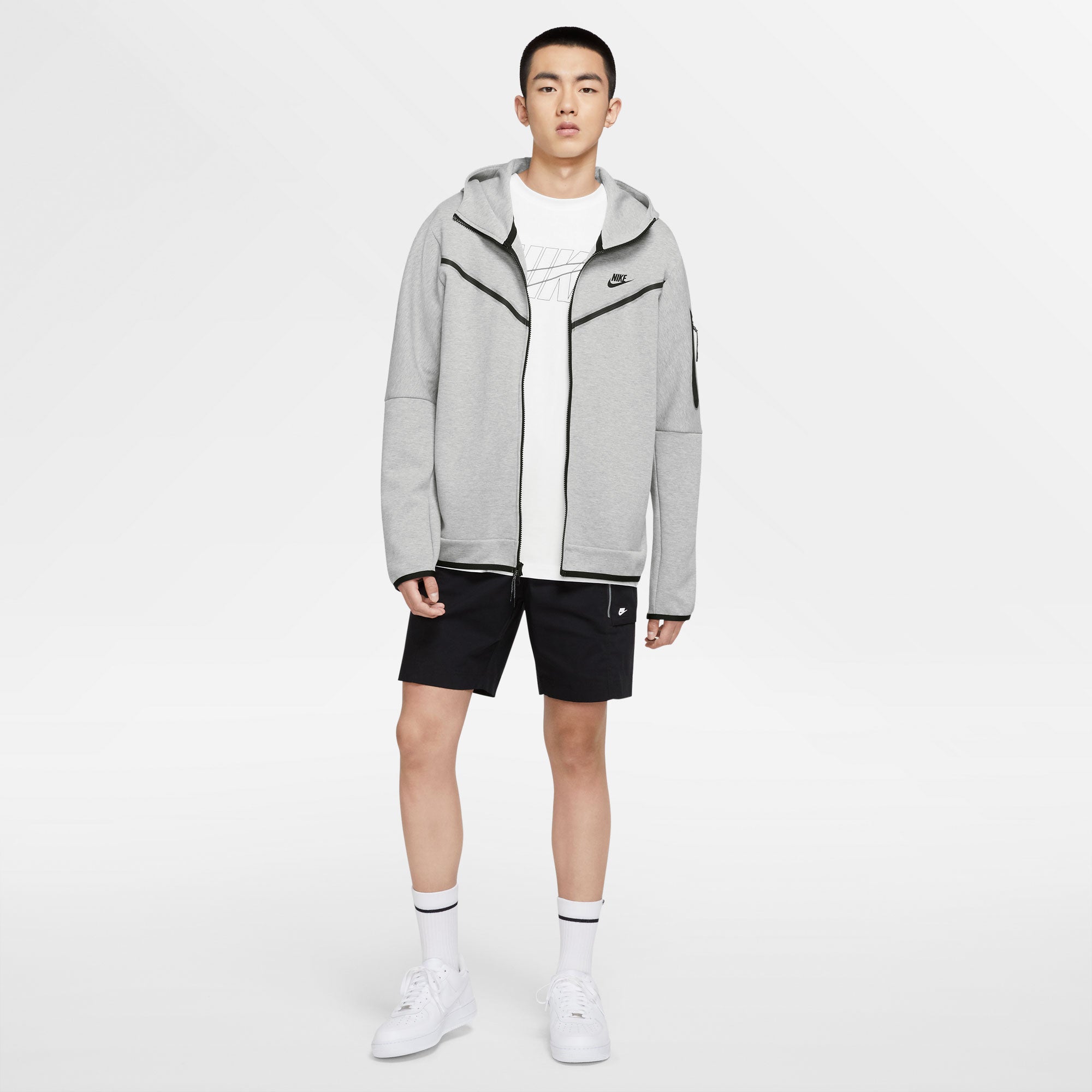 Nike Tech Fleece Men's Full-Zip Hoodie Grey (3)