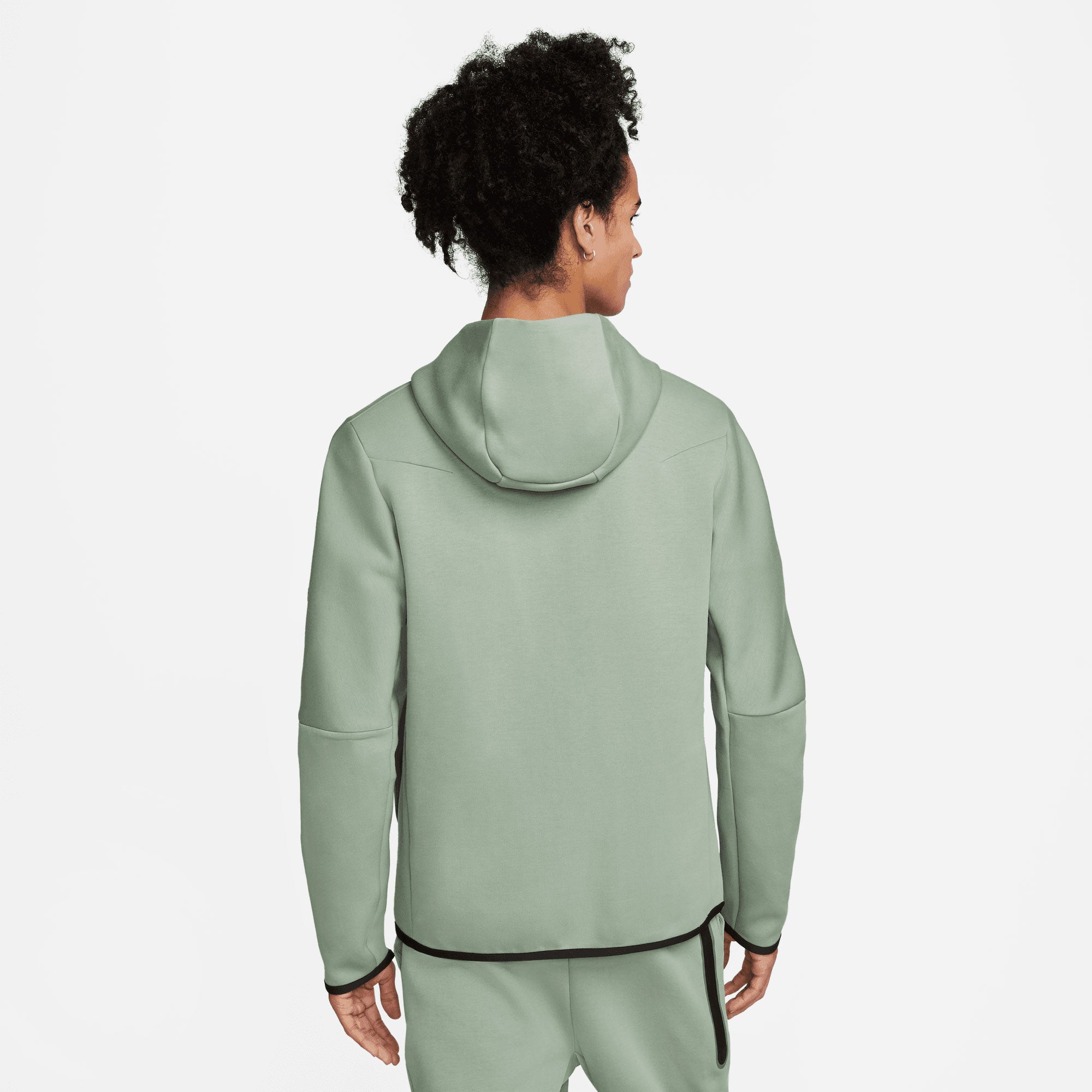 Nike Tech Fleece Men's Full-Zip Hoodie Green (2)