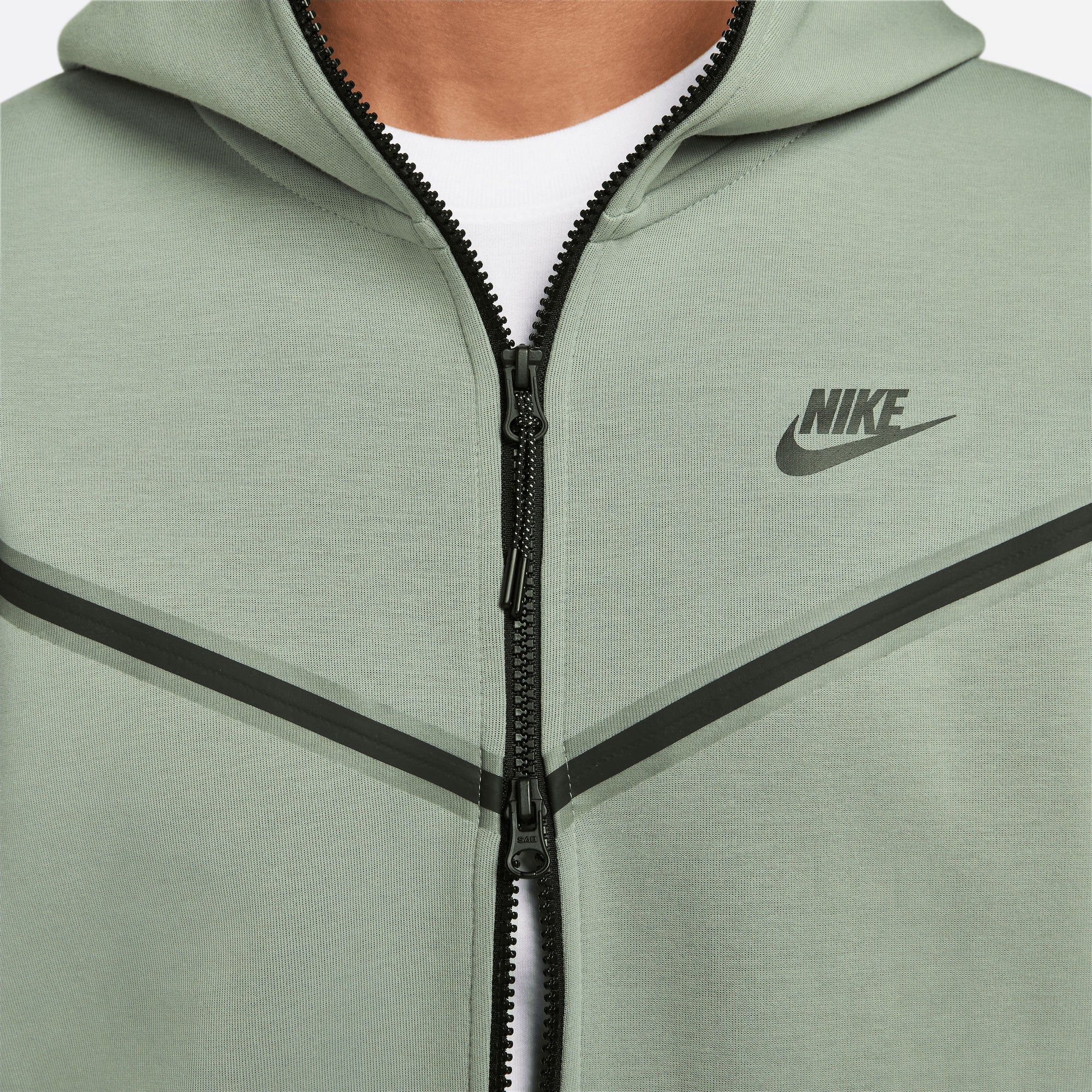 Nike Tech Fleece Men's Full-Zip Hoodie Green (5)