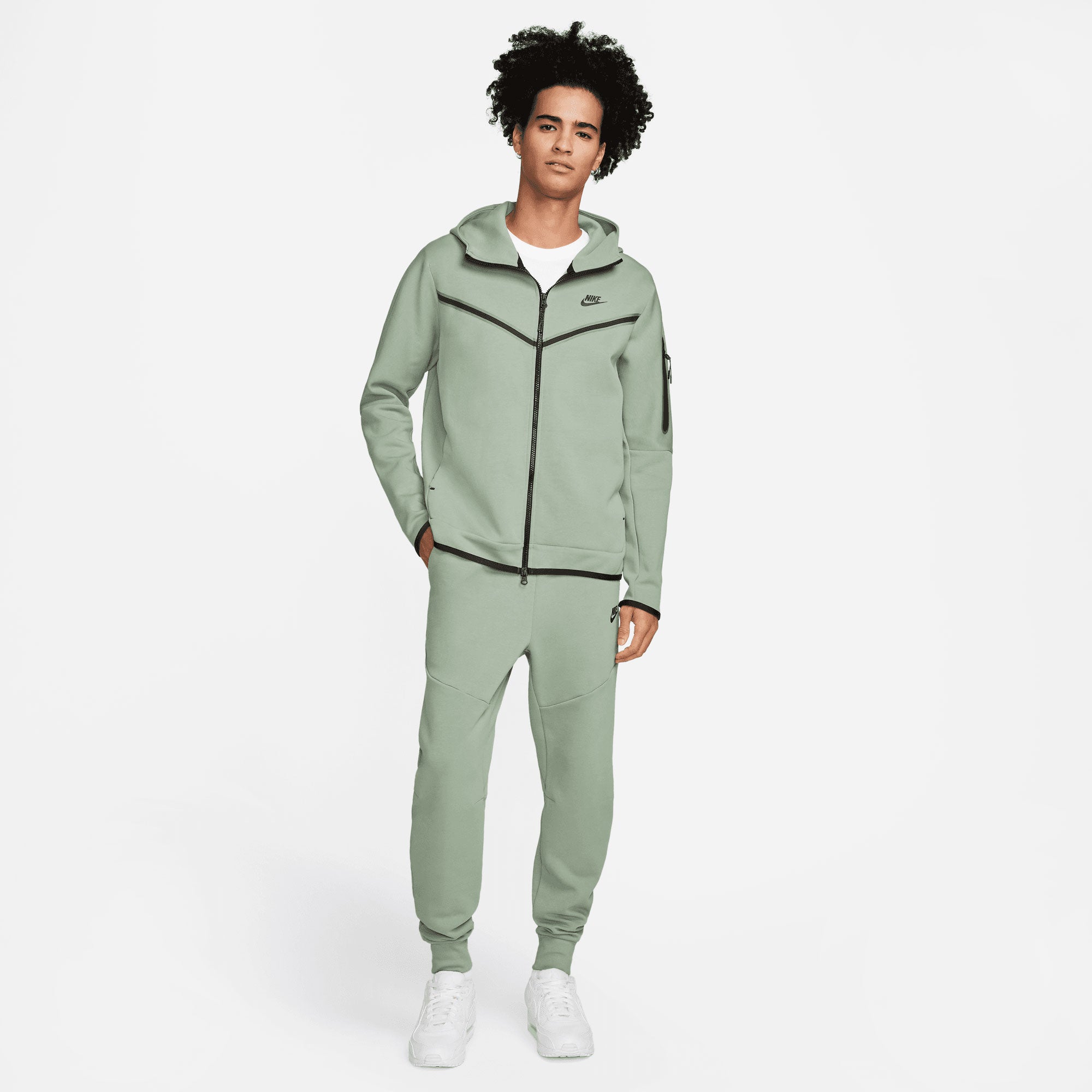 Nike tech outlet fleece hoodie green