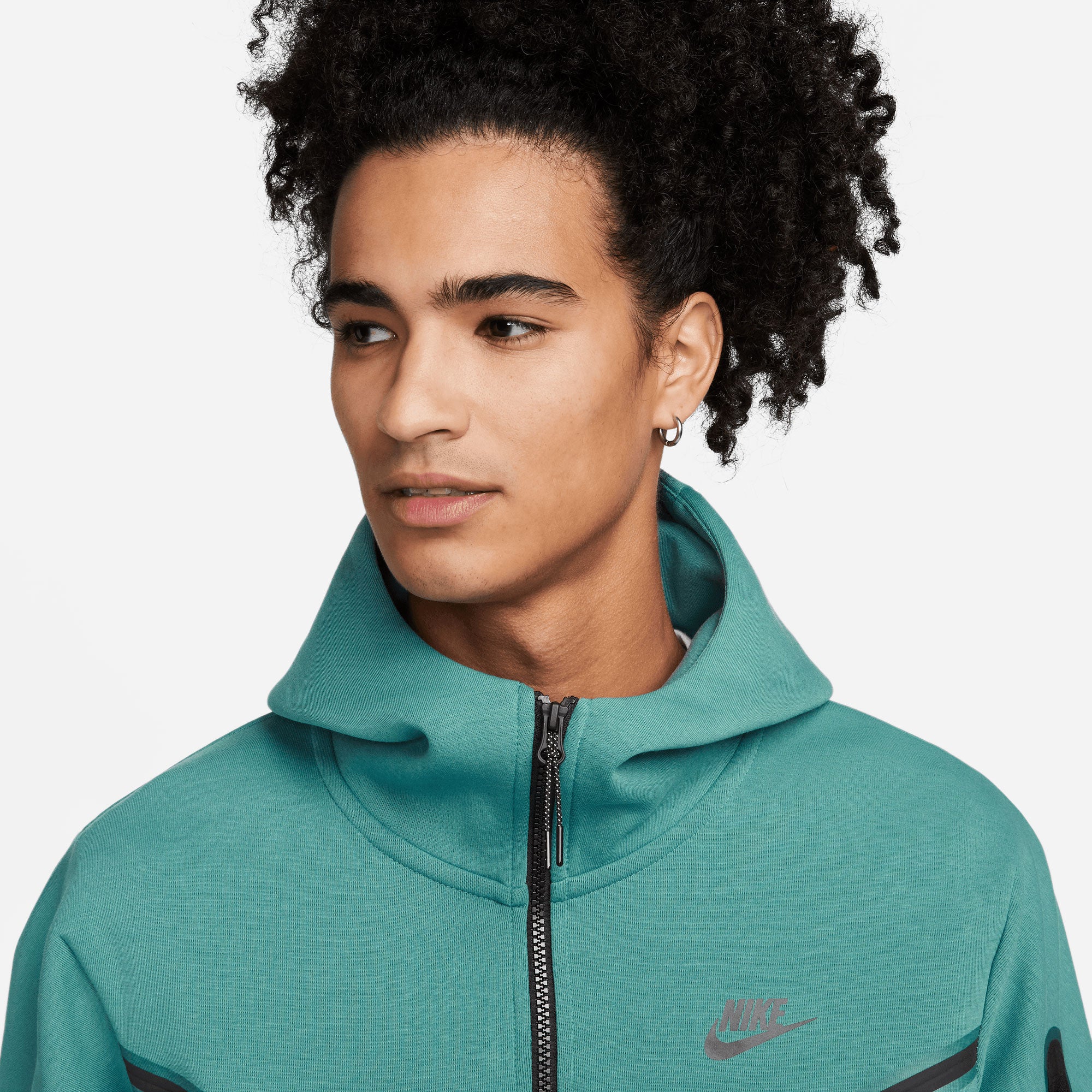Nike Tech Fleece Men's Full-Zip Hoodie Green (3)