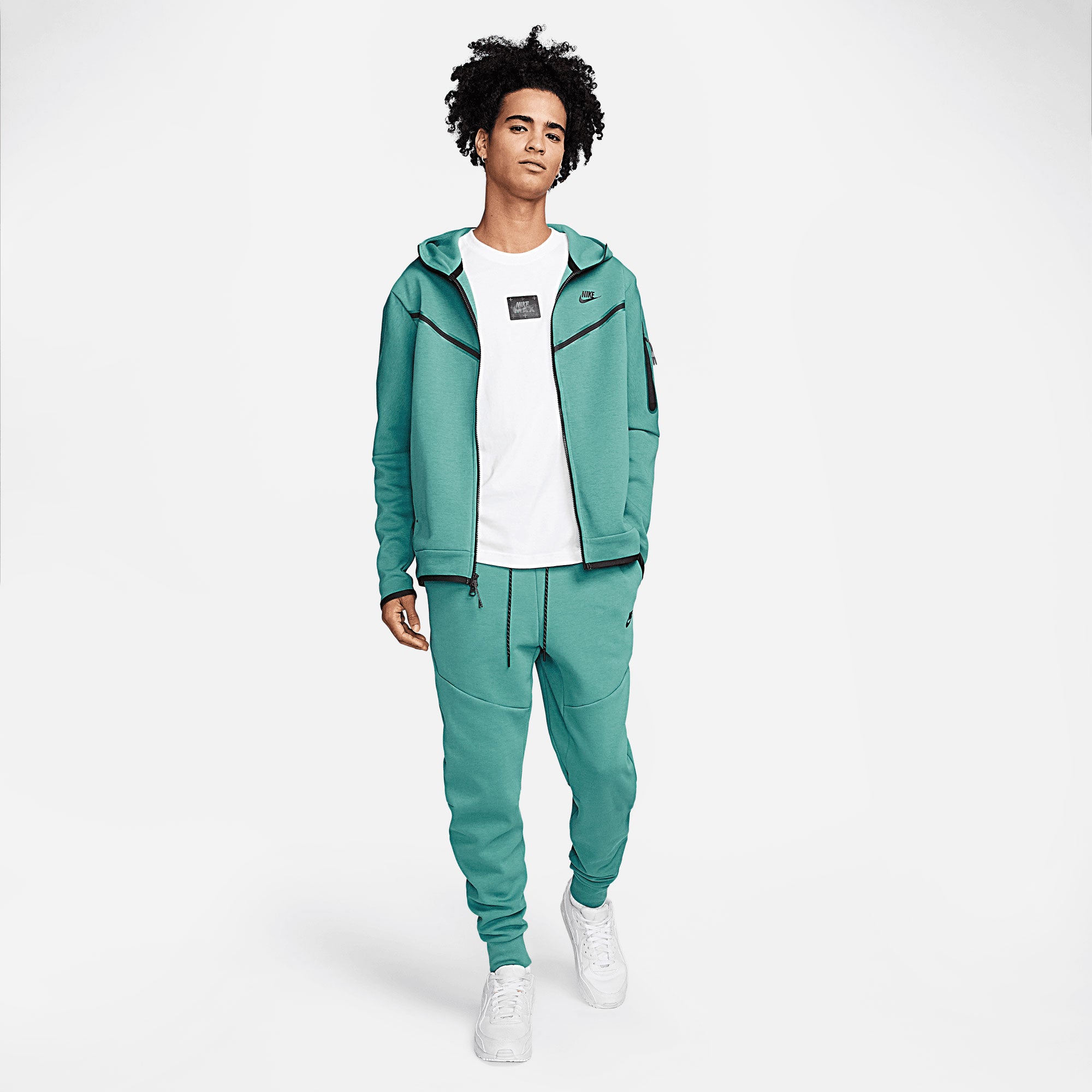 Nike Tech Fleece Men's Full-Zip Hoodie Green (8)