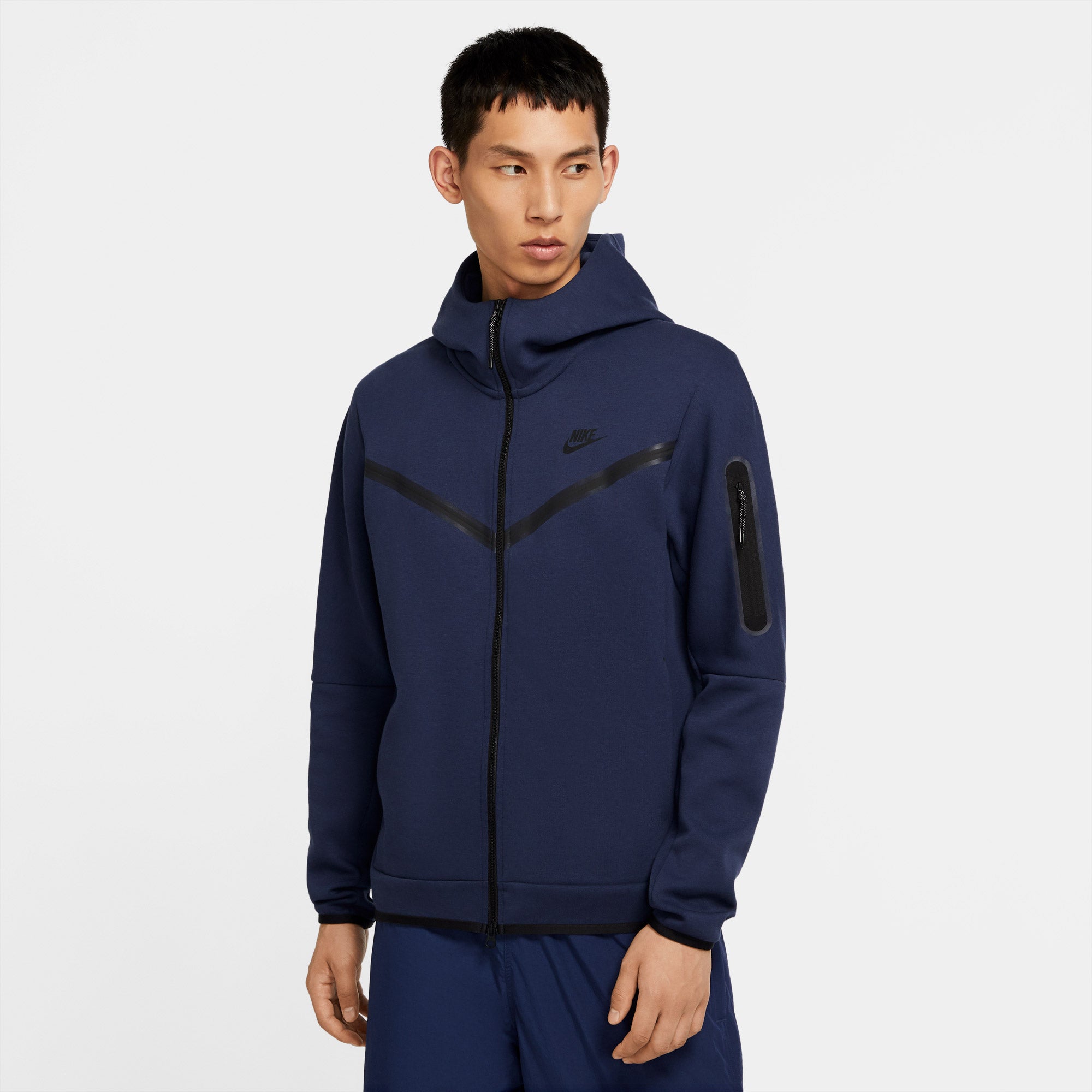Nike Tech Fleece Men's Full-Zip Hoodie Blue (1)