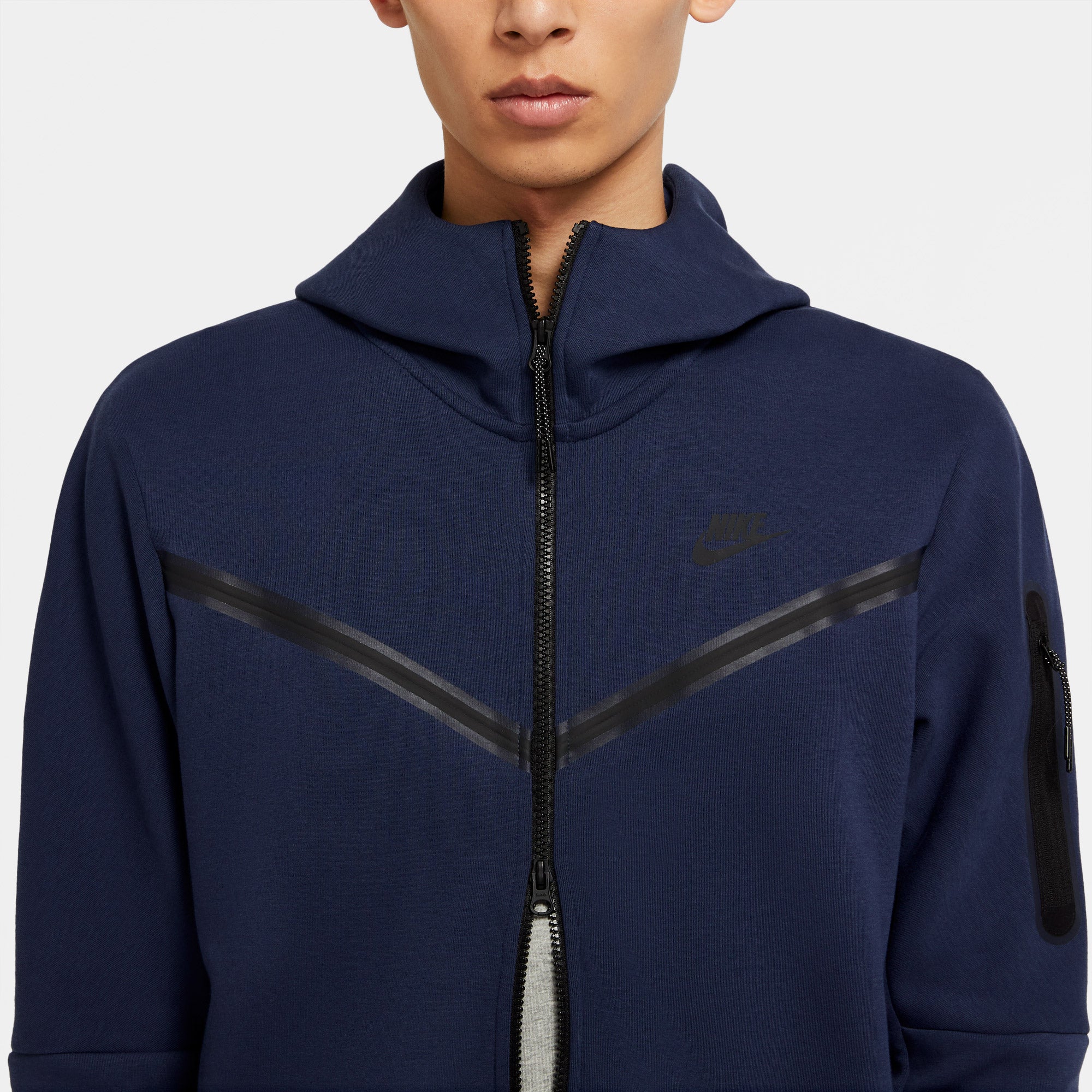 Nike Tech Fleece Men's Full-Zip Hoodie Blue (4)