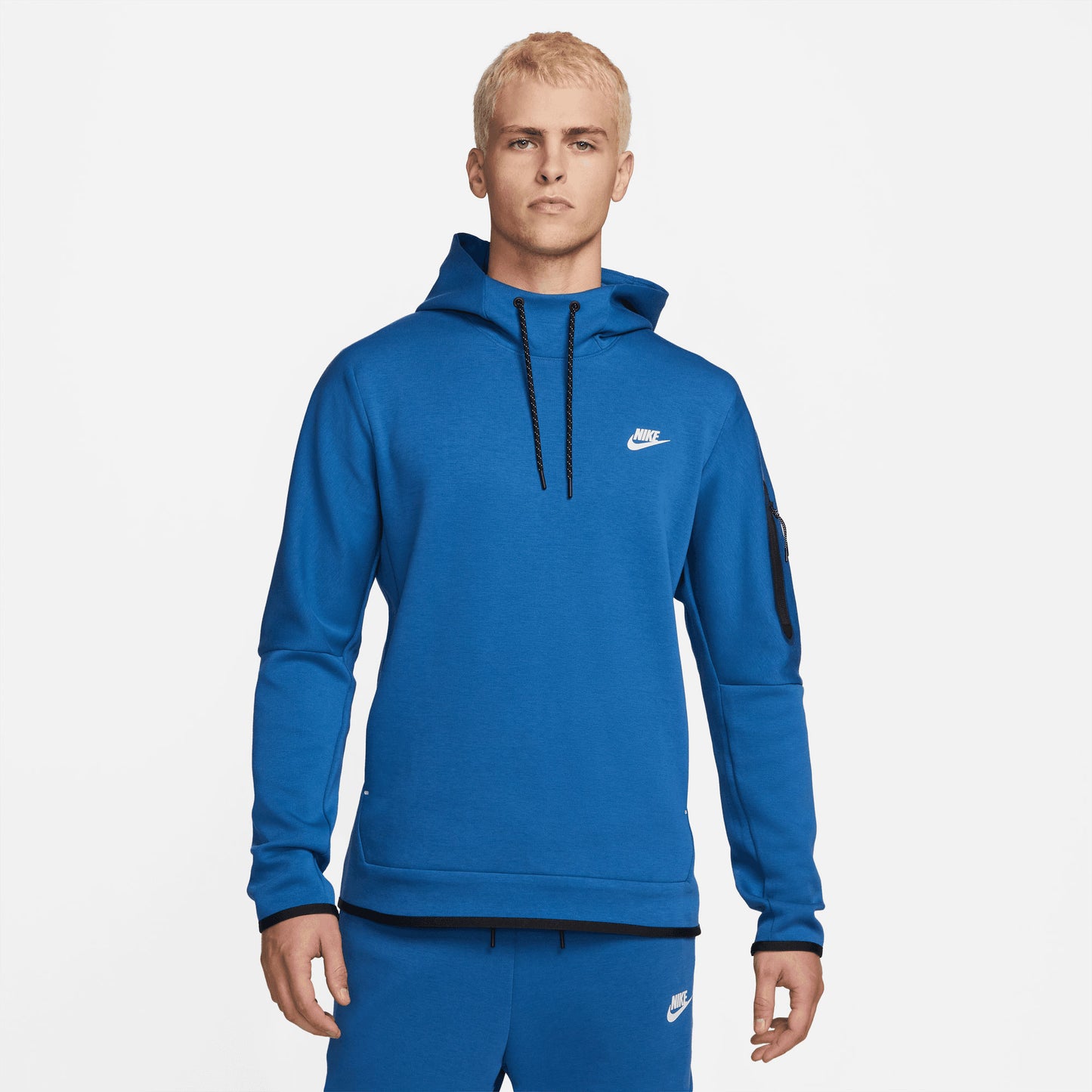 Nike Tech Fleece Men's Pullover Hoodie Blue (1)