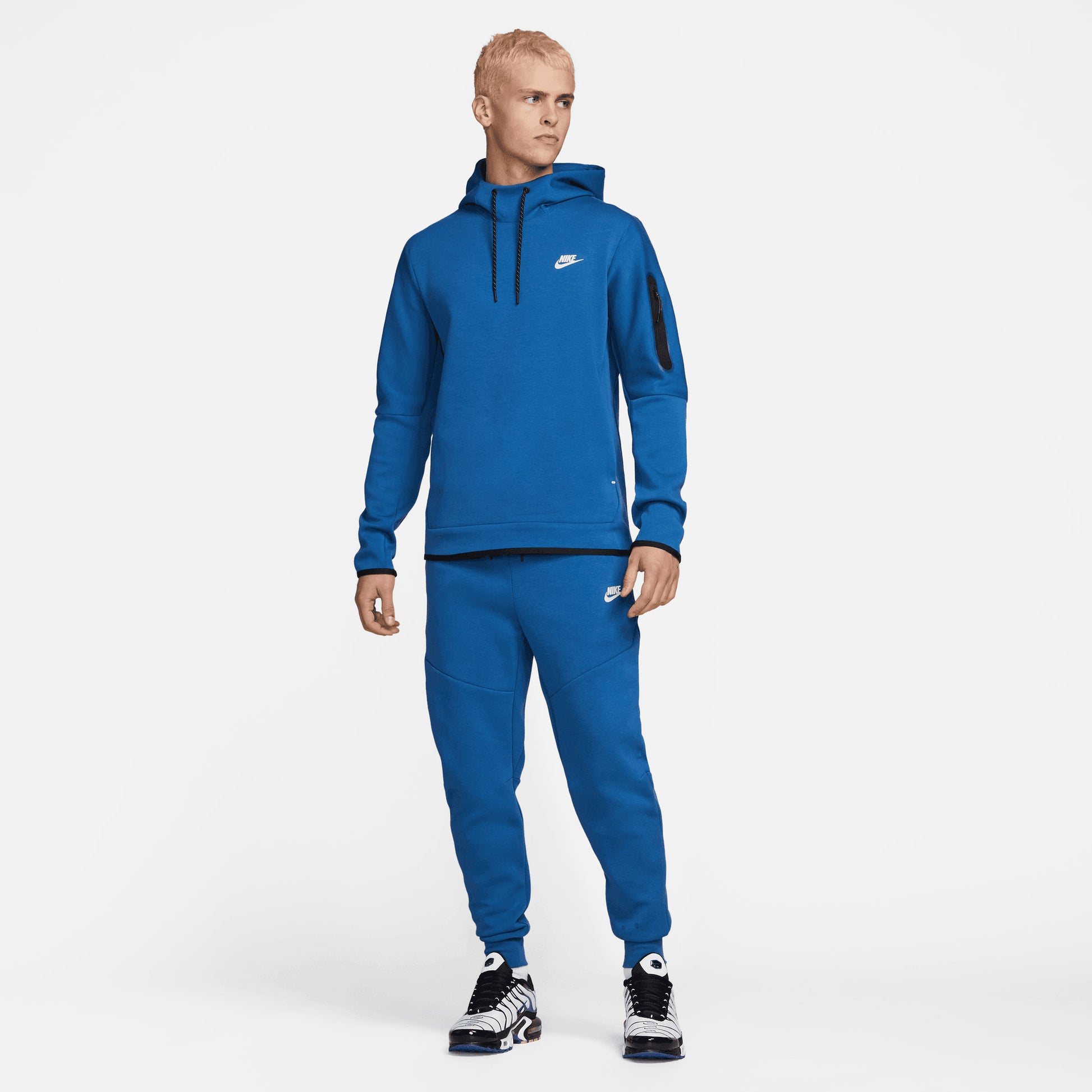 Nike Tech Fleece Men's Pullover Hoodie Blue (6)