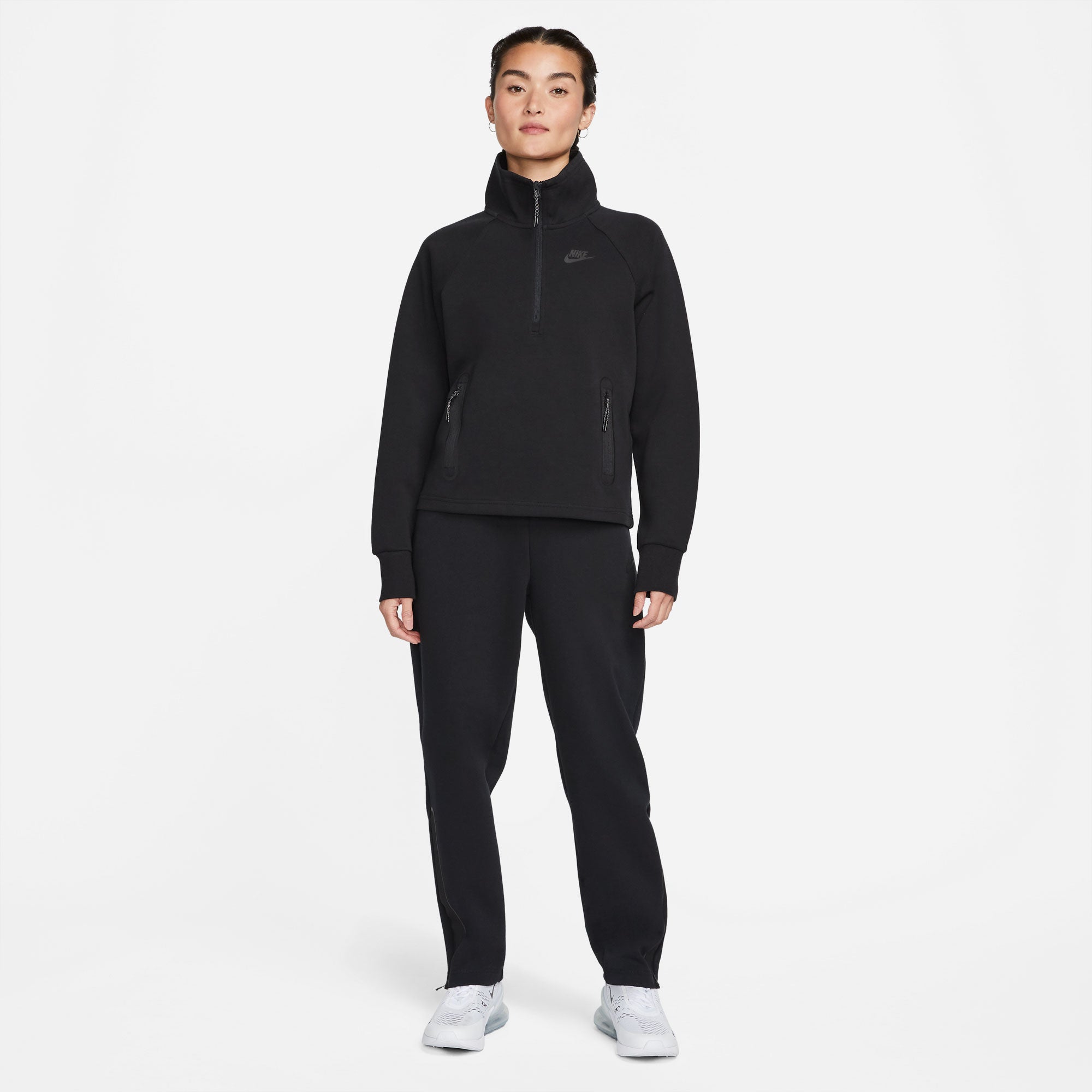 Nike Tech Fleece Women's 1/4-Zip Top Black (3)