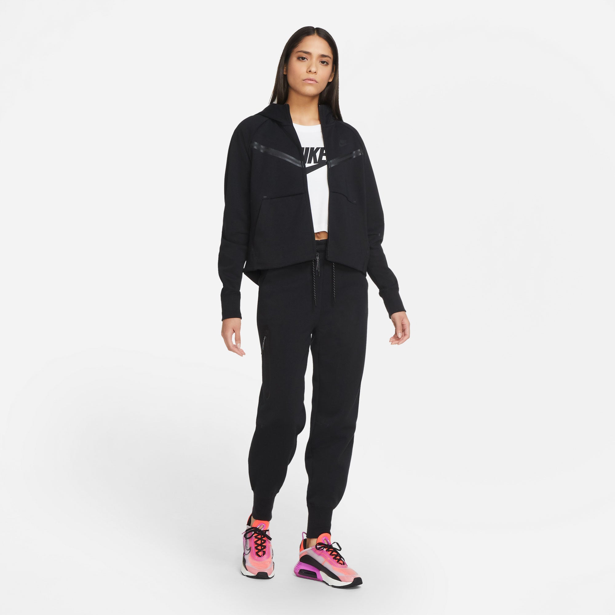 Nike Tech Fleece Women's Full-Zip Hoodie Black (3)