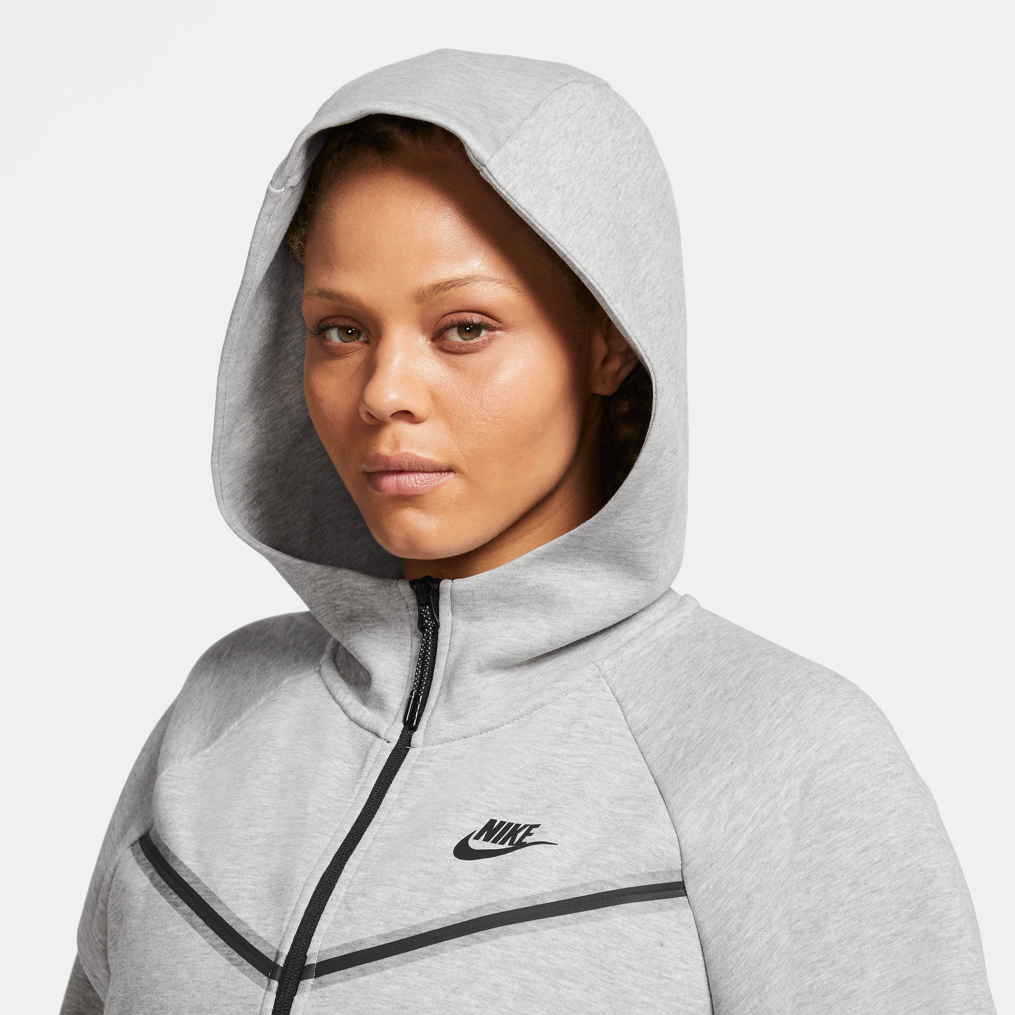 Nike Tech Fleece Women's Full-Zip Hoodie Grey (7)