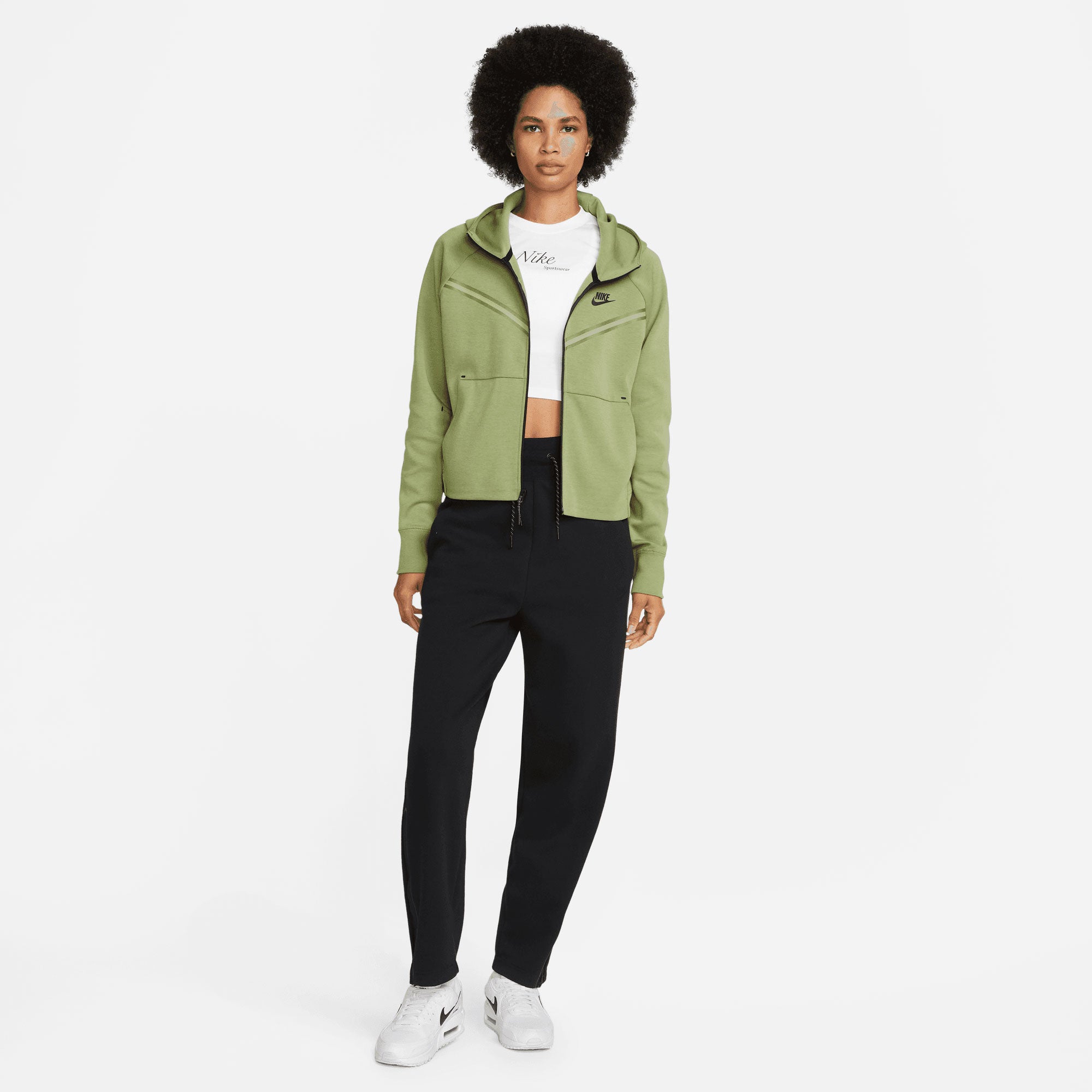 Nike Tech Fleece Women's Full-Zip Hoodie Green (5)