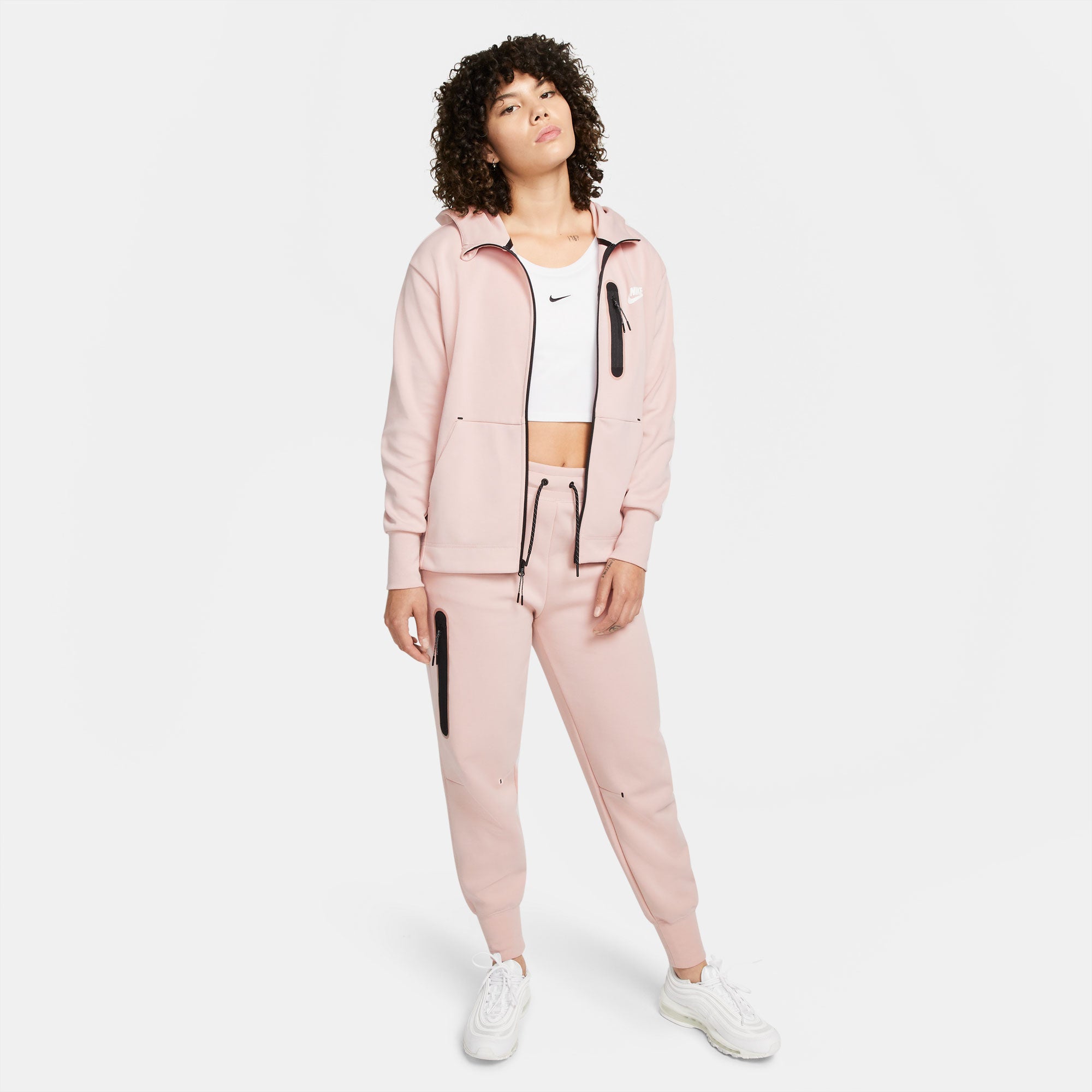 Nike tech fleece online pants pink