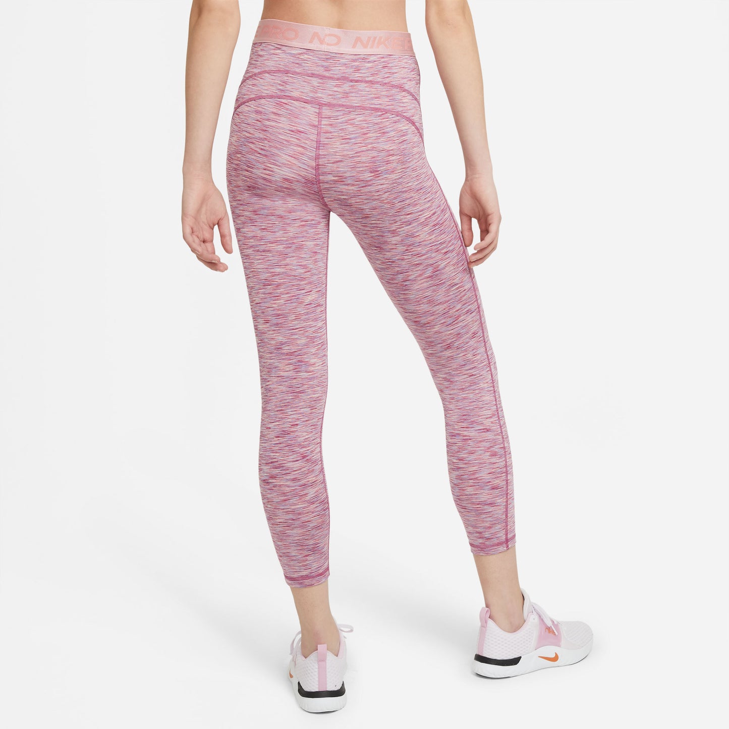 Nike Women's Cropped Space-Dye Tights Pink (2)