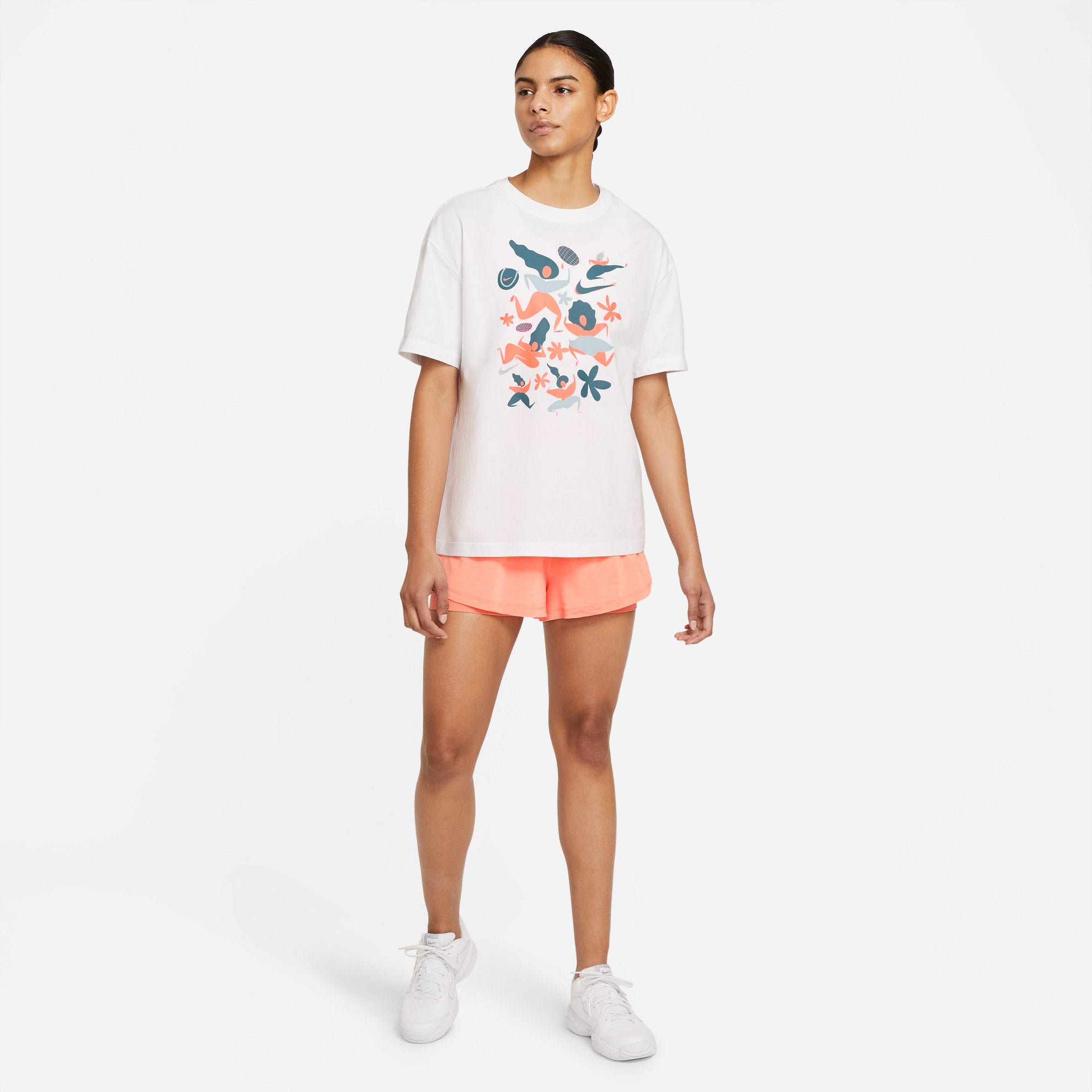 Nike Women's Graphic Tennis T-Shirt White (3)