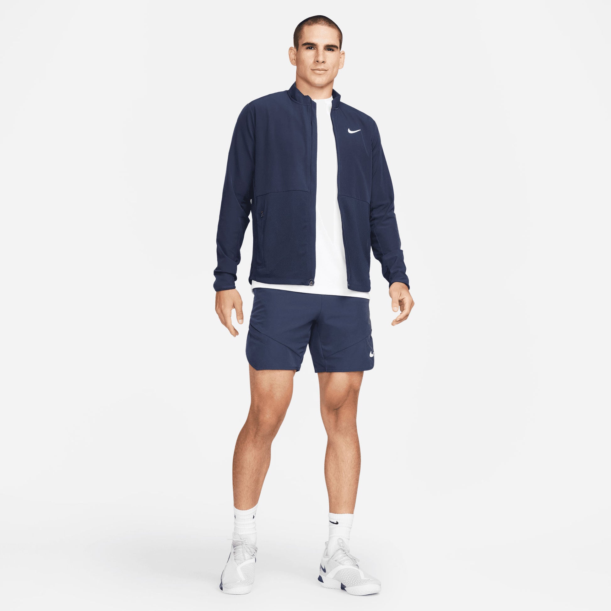 NikeCourt Advantage Men's Packable Tennis Jacket Blue (7)
